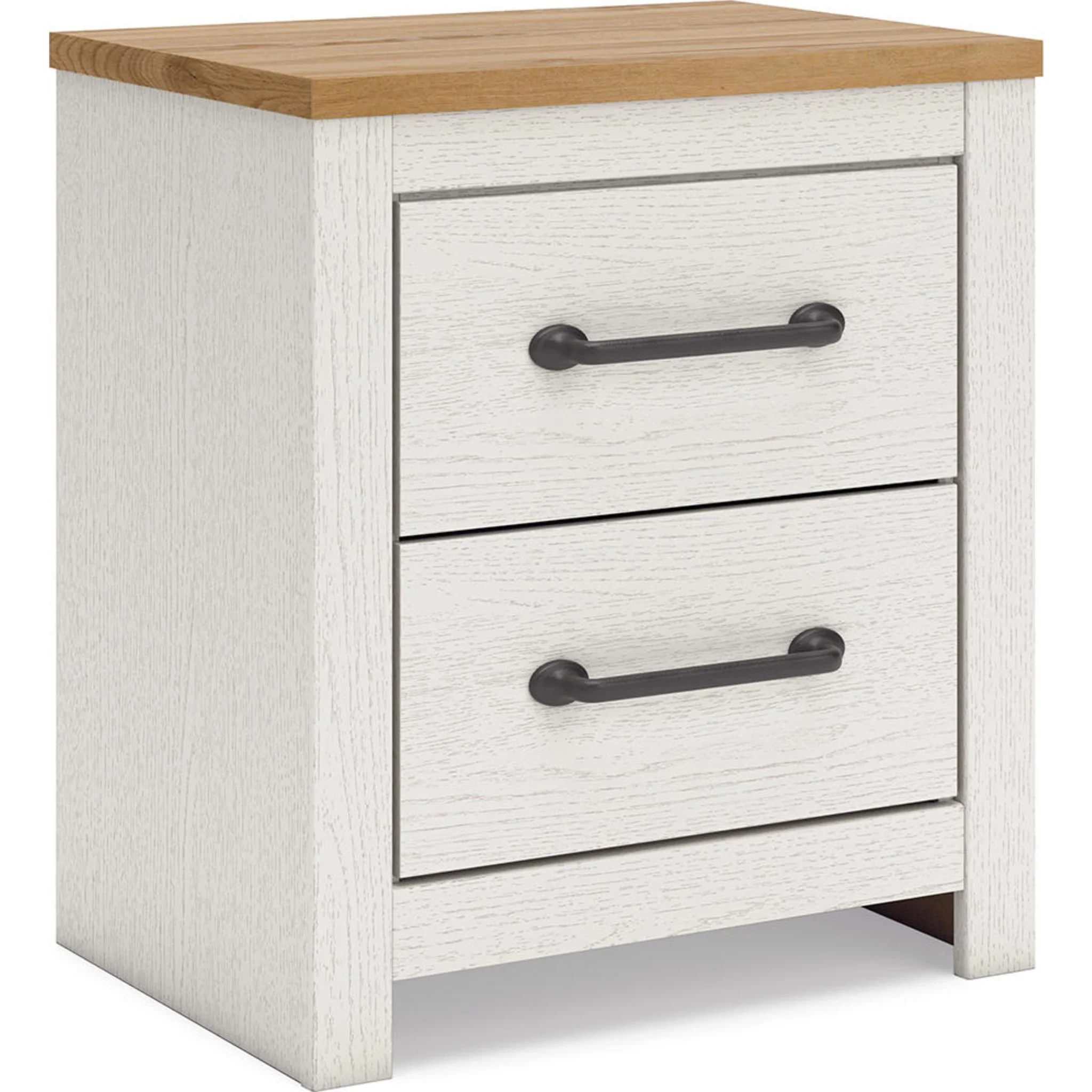 Linnocreek 6 Piece Twin Panel Bedroom - White/Warm Brown - Image 6