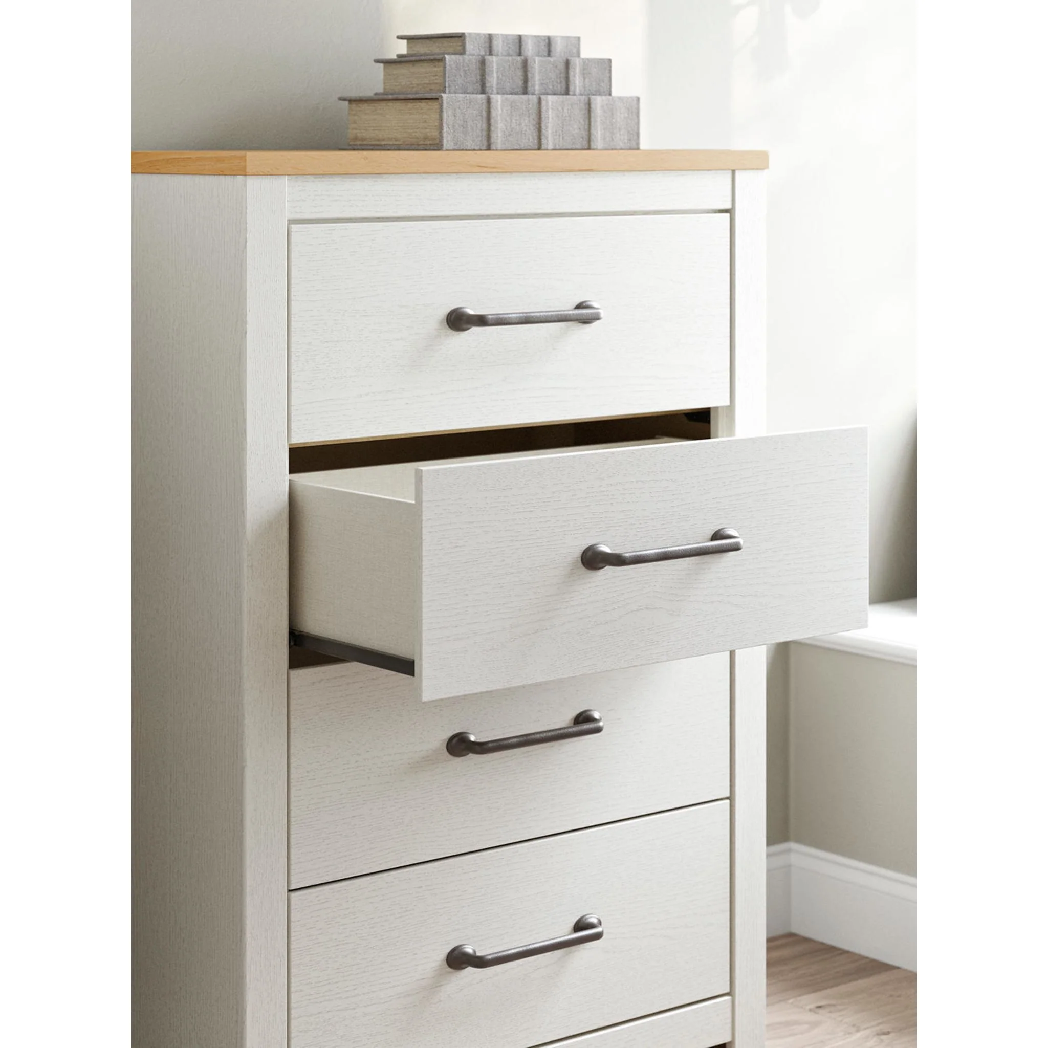 Linnocreek Chest - White/Warm Brown - Image 17