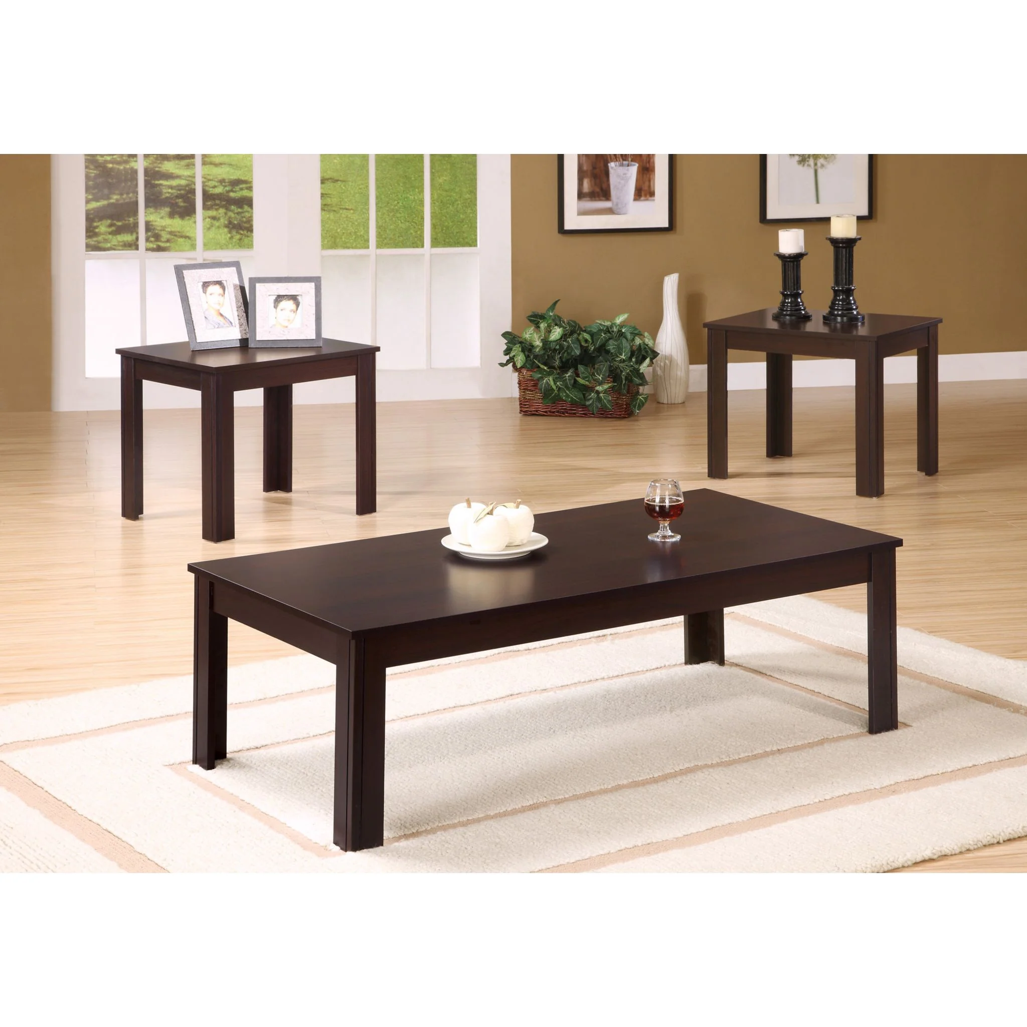 Linton 3 Pack Tables - Espresso - Image 3