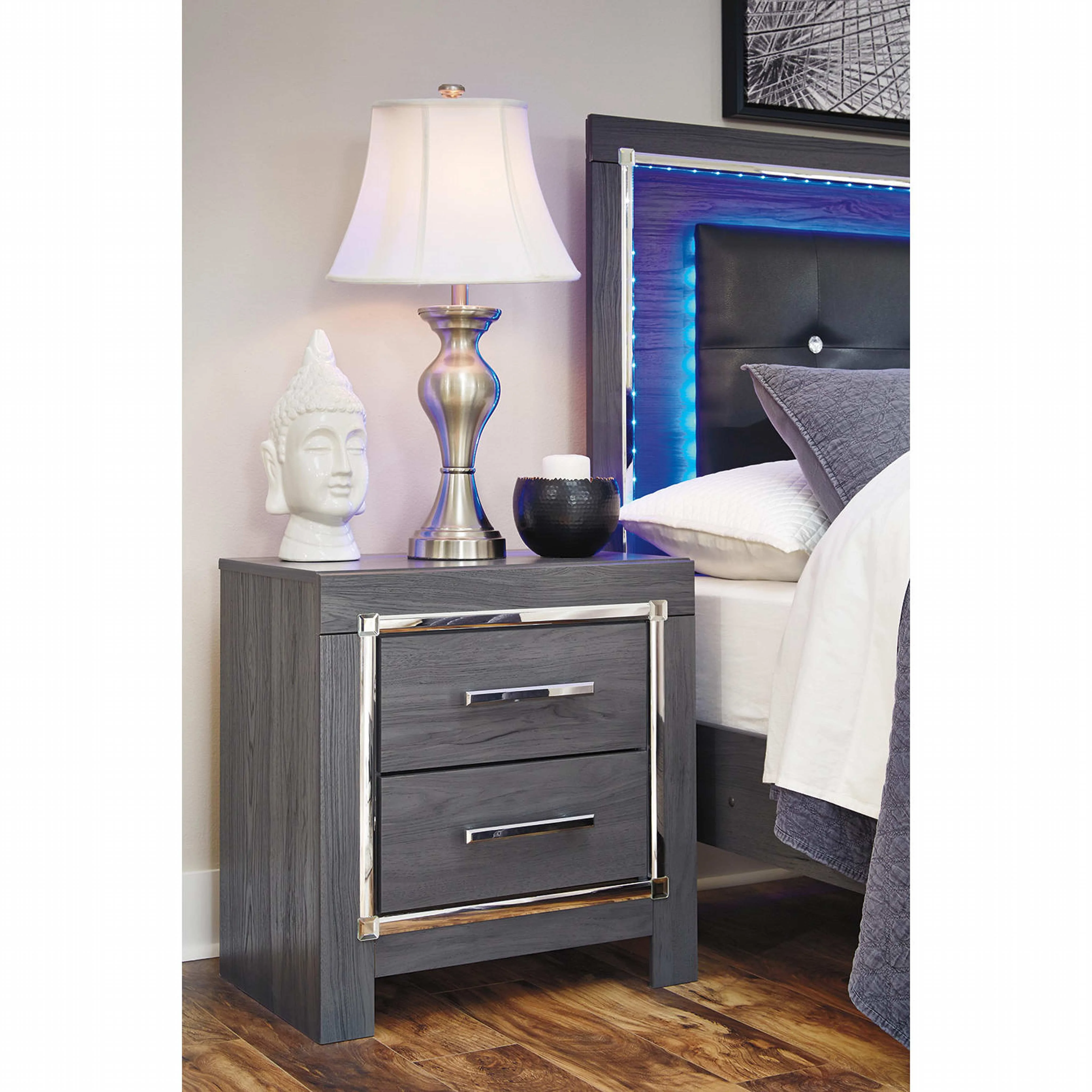 Lodanna 6 Piece Panel Bedroom - Gray - Image 27