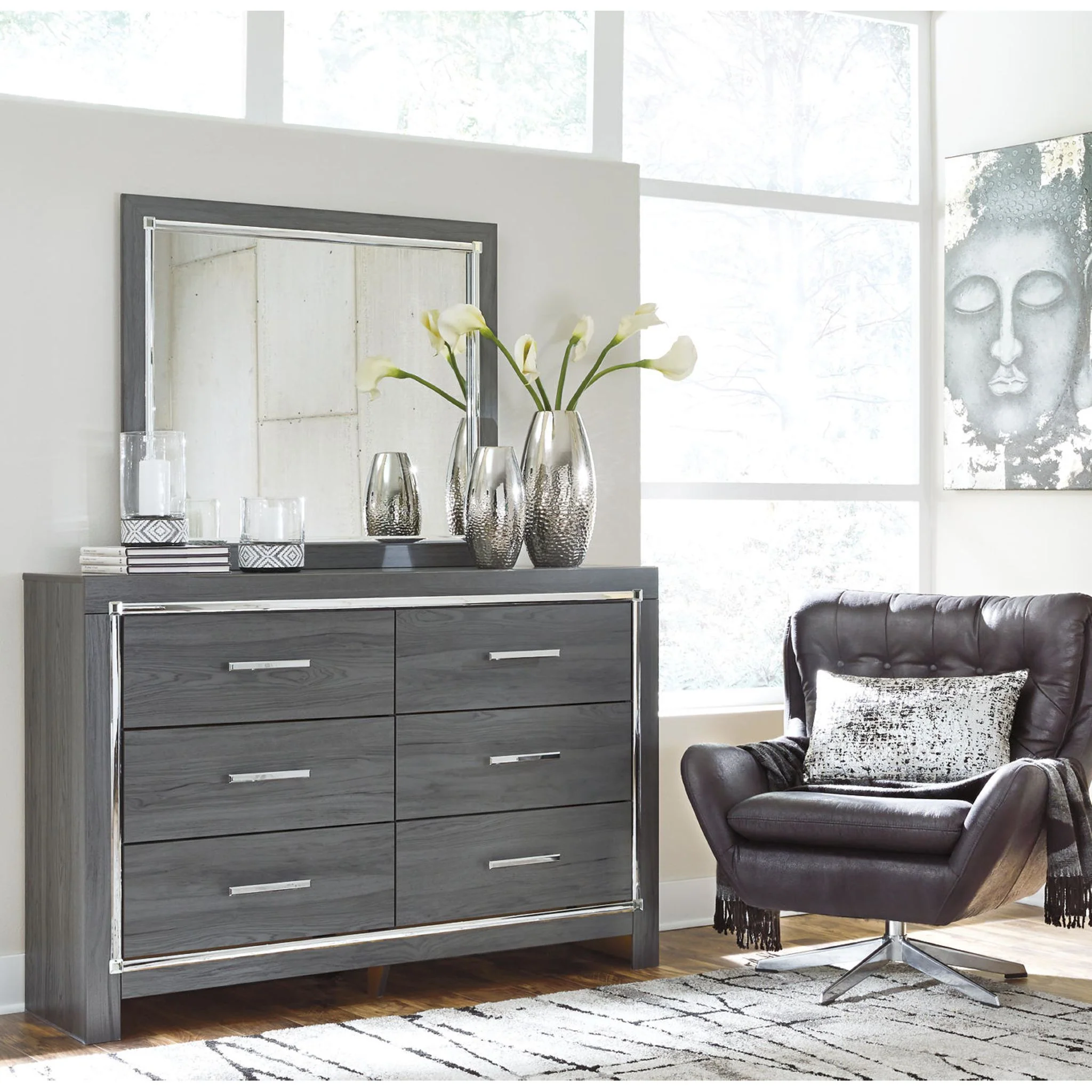 Lodanna Dresser - Gray - Image 29