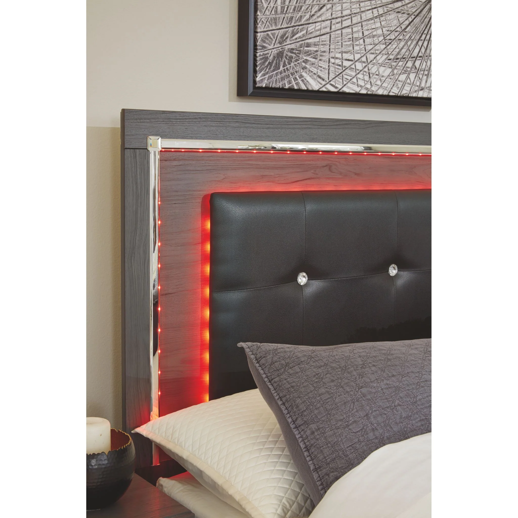 Lodanna Full Panel Bed - Gray - Image 4