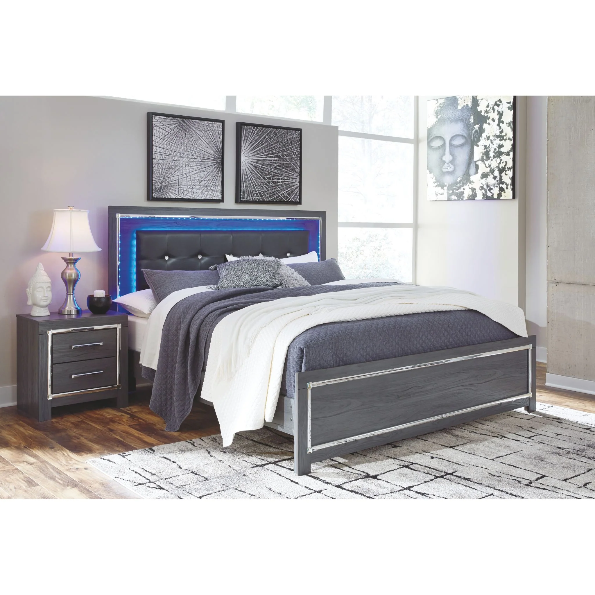 Lodanna Panel Bed - Gray - Image 21