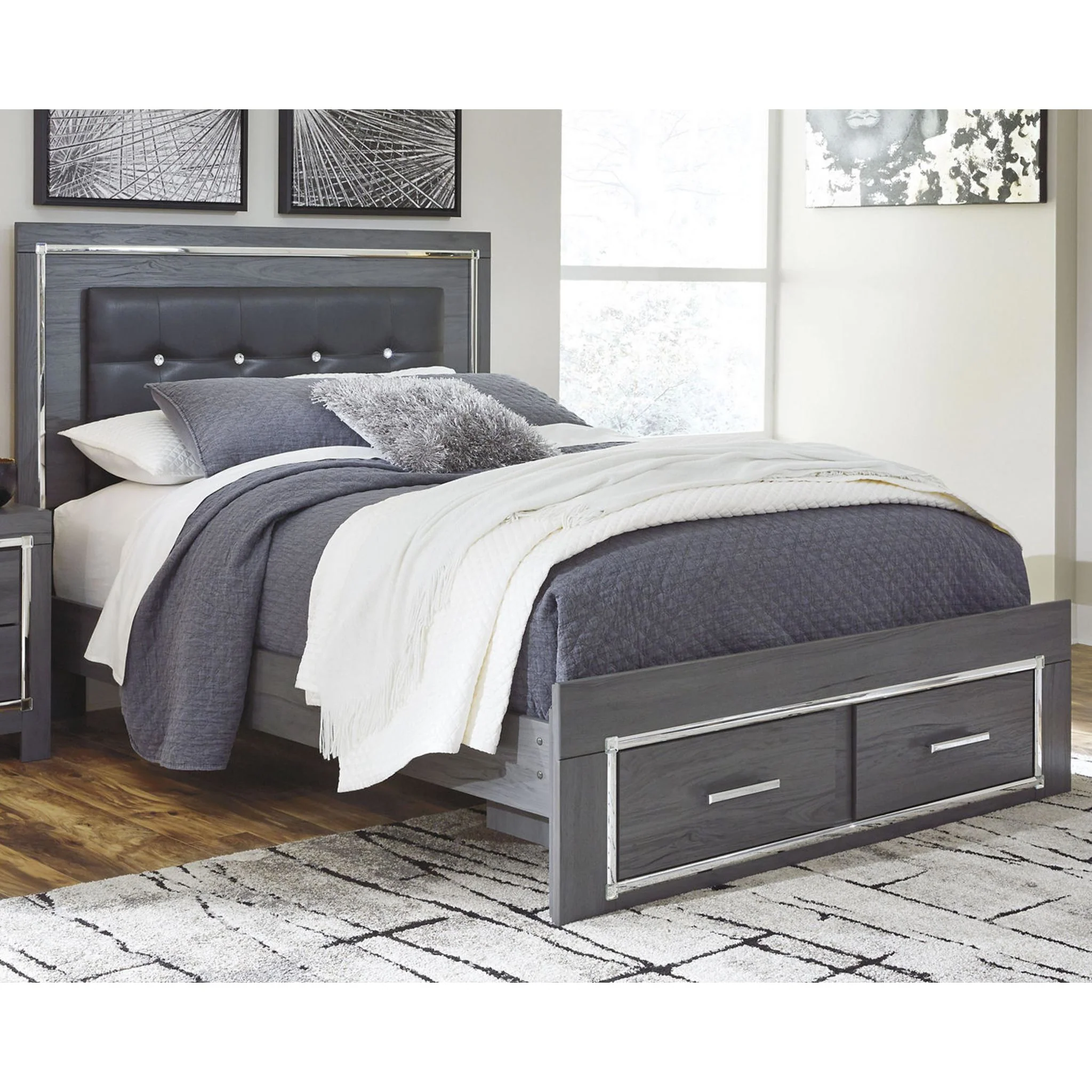 Lodanna Storage Panel Bed - Gray - Image 14