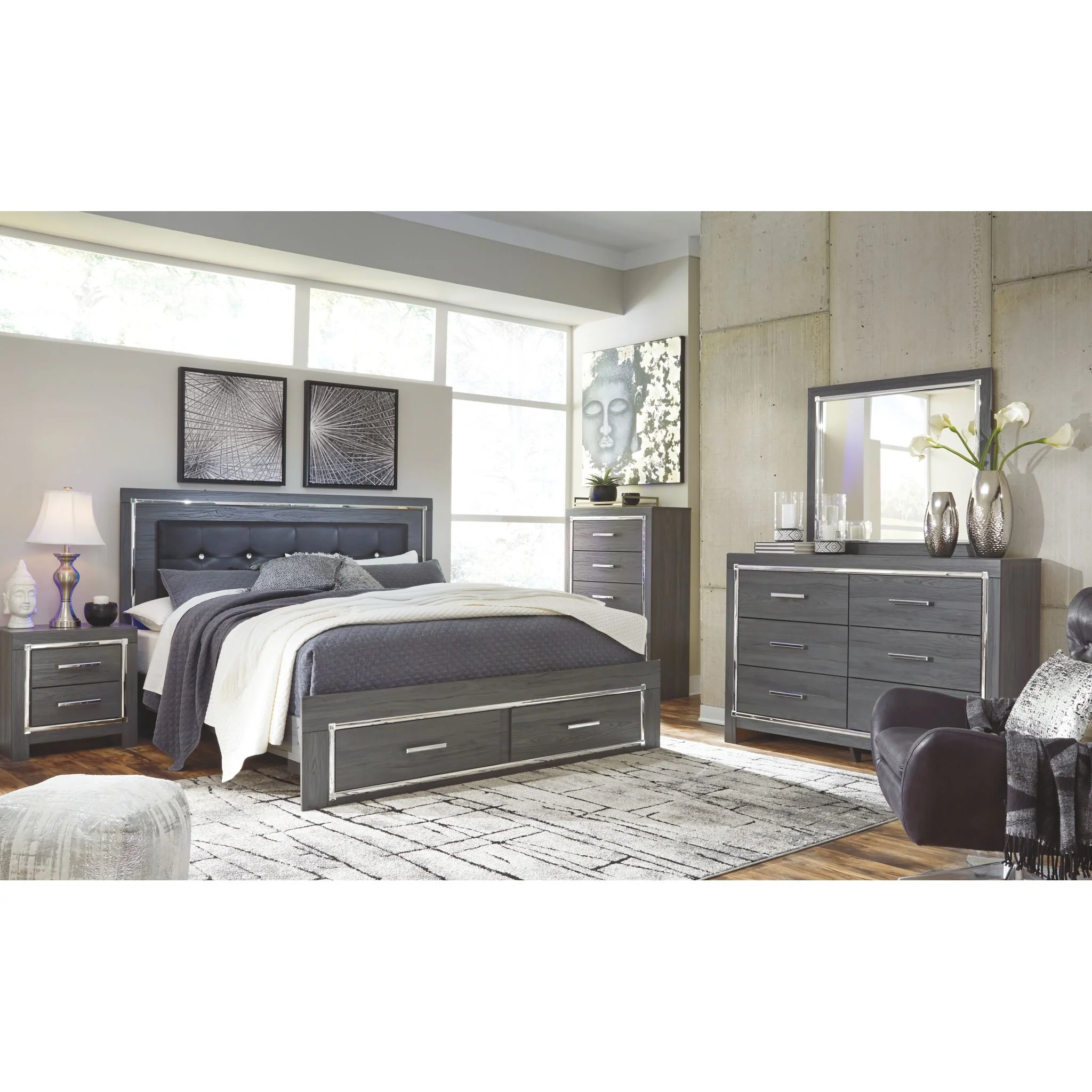 Lodanna Storage Panel Bed - Gray - Image 34