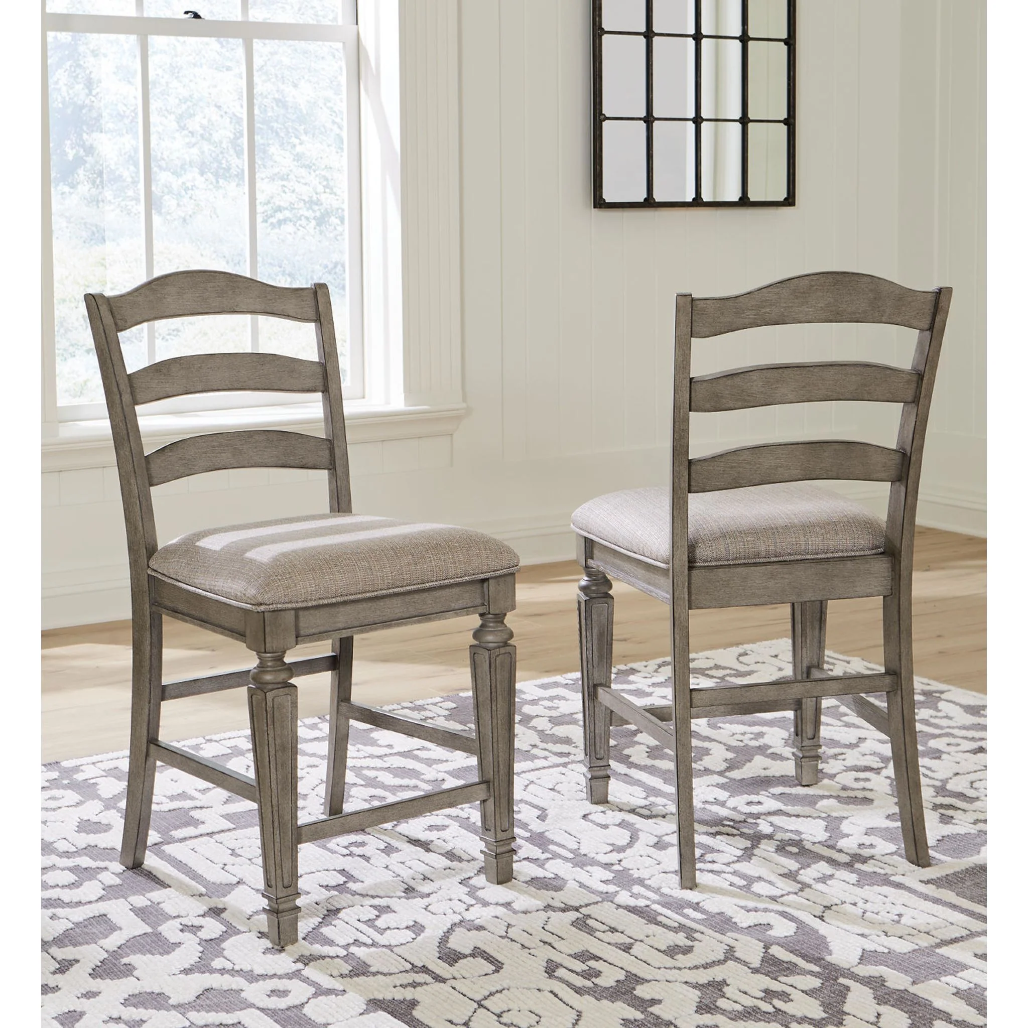 Lodenbay Counter Height Stool - Antique Gray - (D751-124) - Image 6