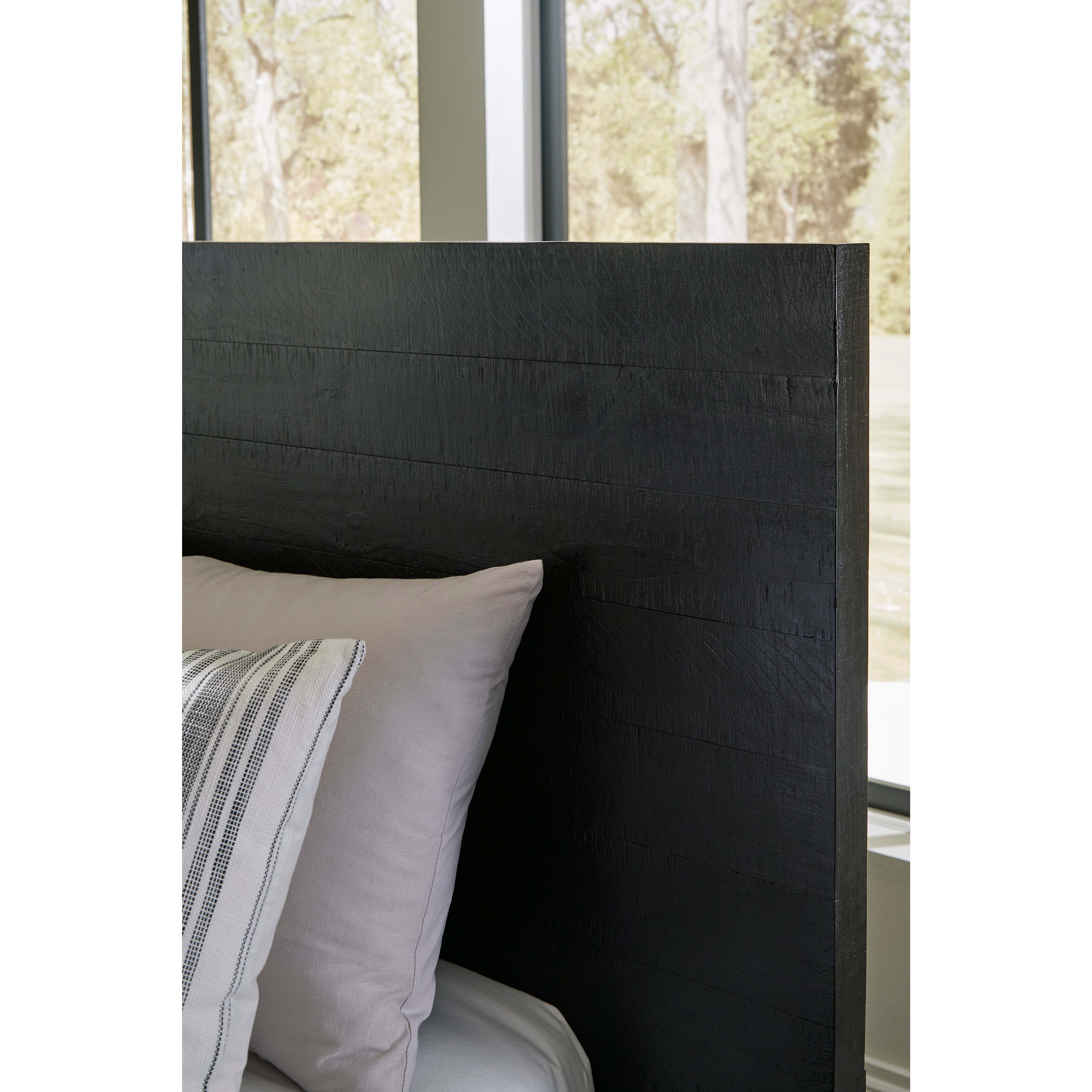 Londer King Panel Headboard - Black - Image 2