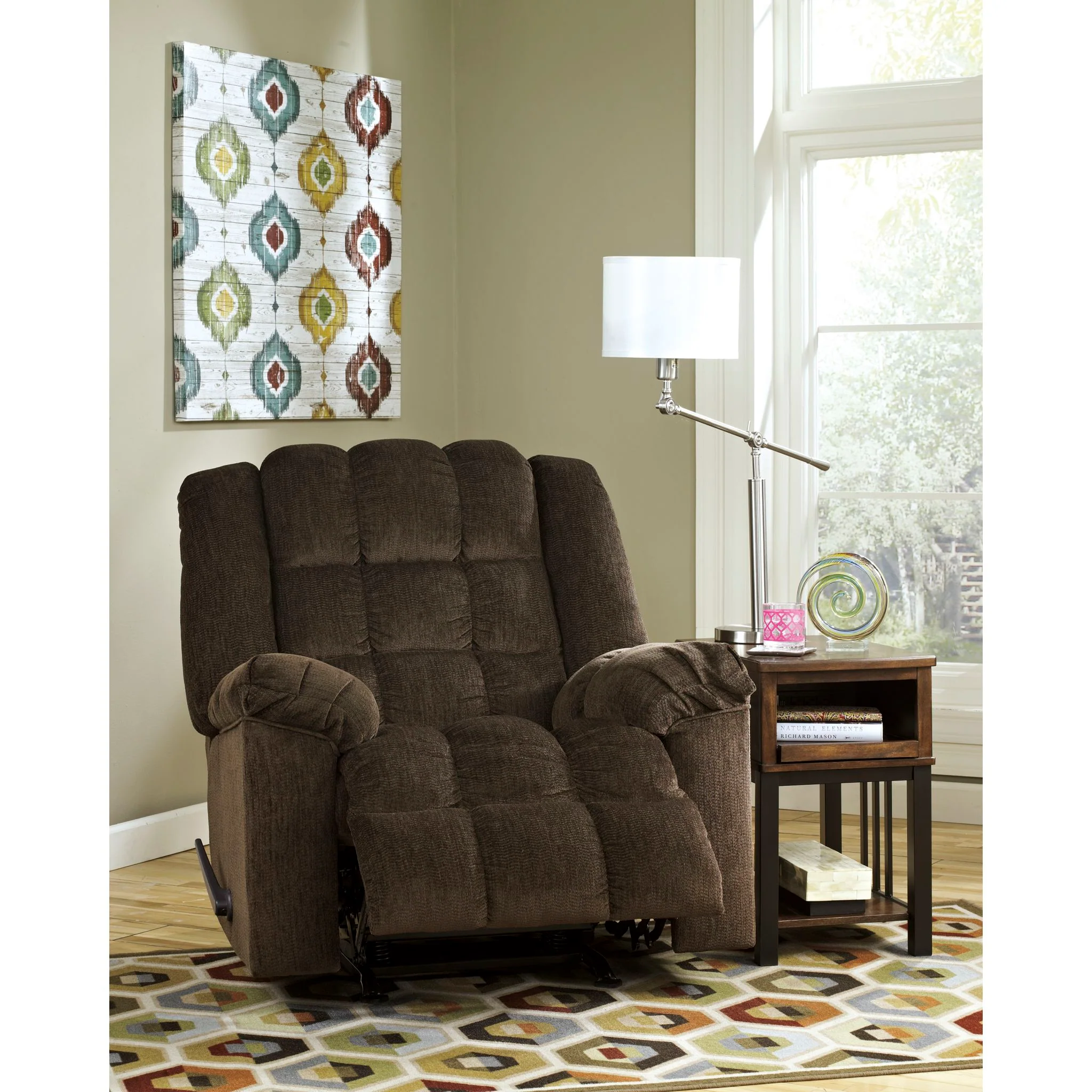 Ludden Rocker Recliner - Cocoa - Image 3