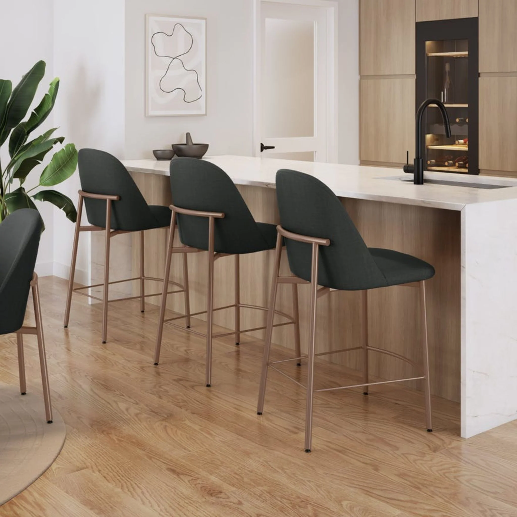 Luongo Bar Height Stool - Versailles - (40349-30-69-BQ) - Image 2