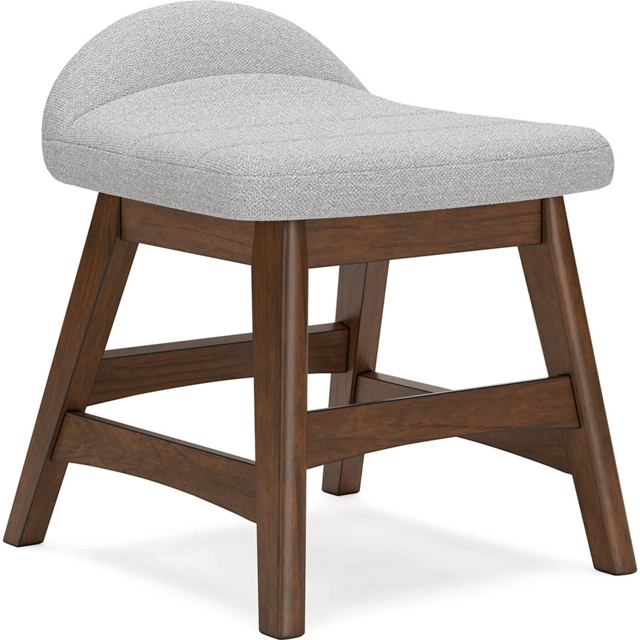Lyncott Office Chair - Light Gray/Brown