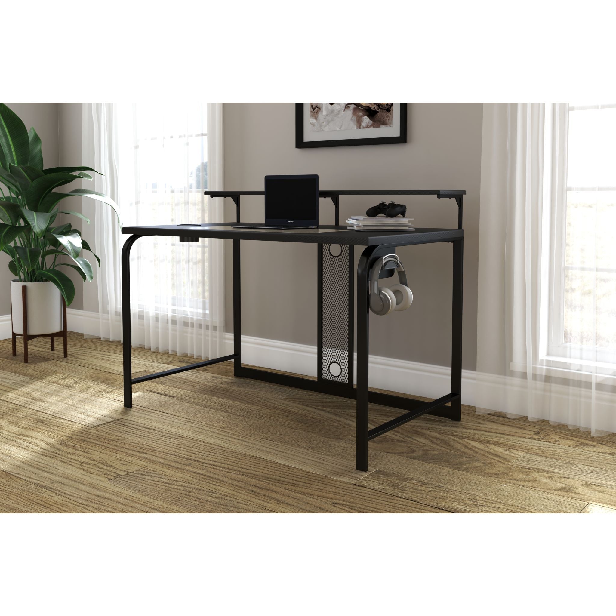 Lynxtyn Desk - Black - Image 2
