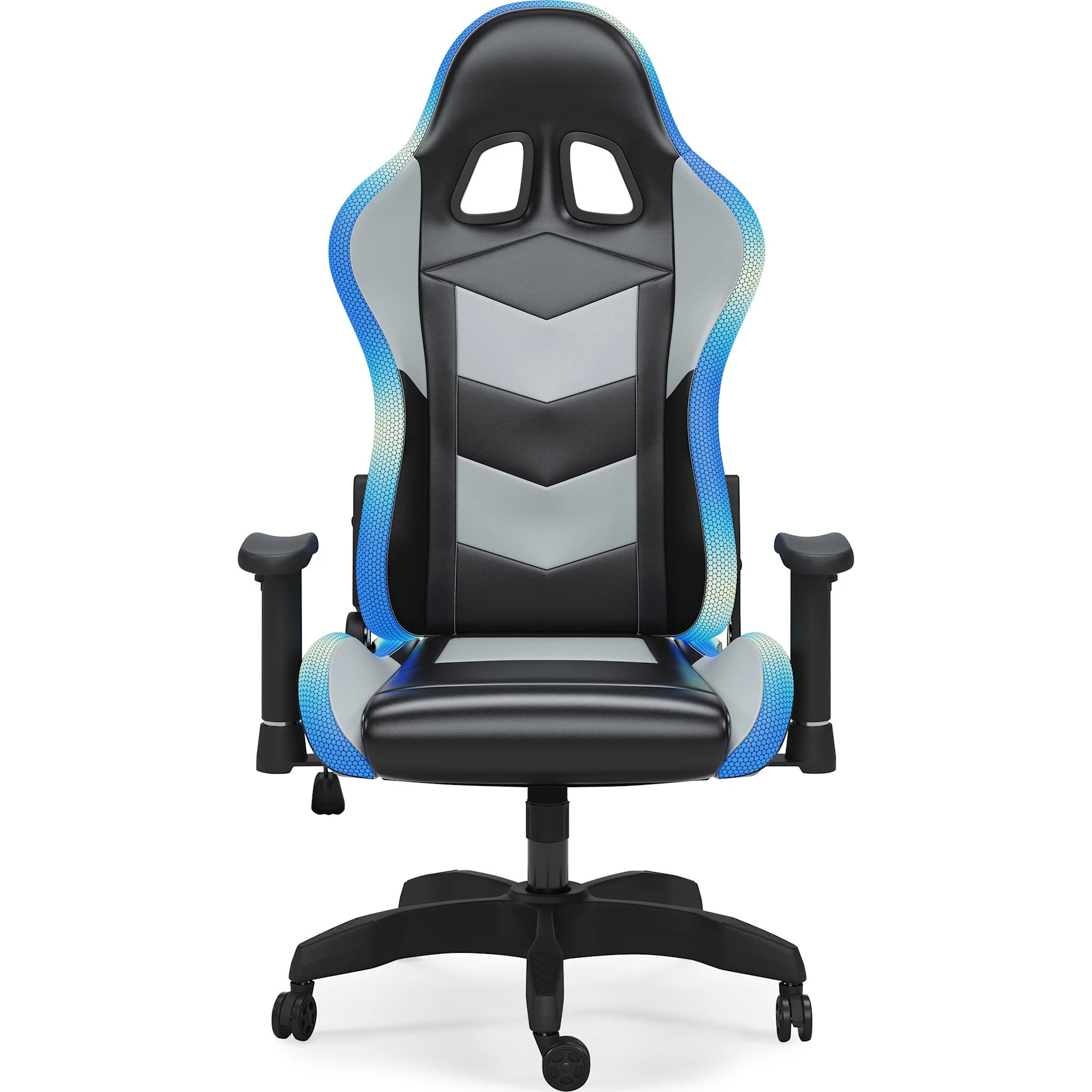 Lynxtyn Swivel Gaming Chair - Black/Gray - Image 28