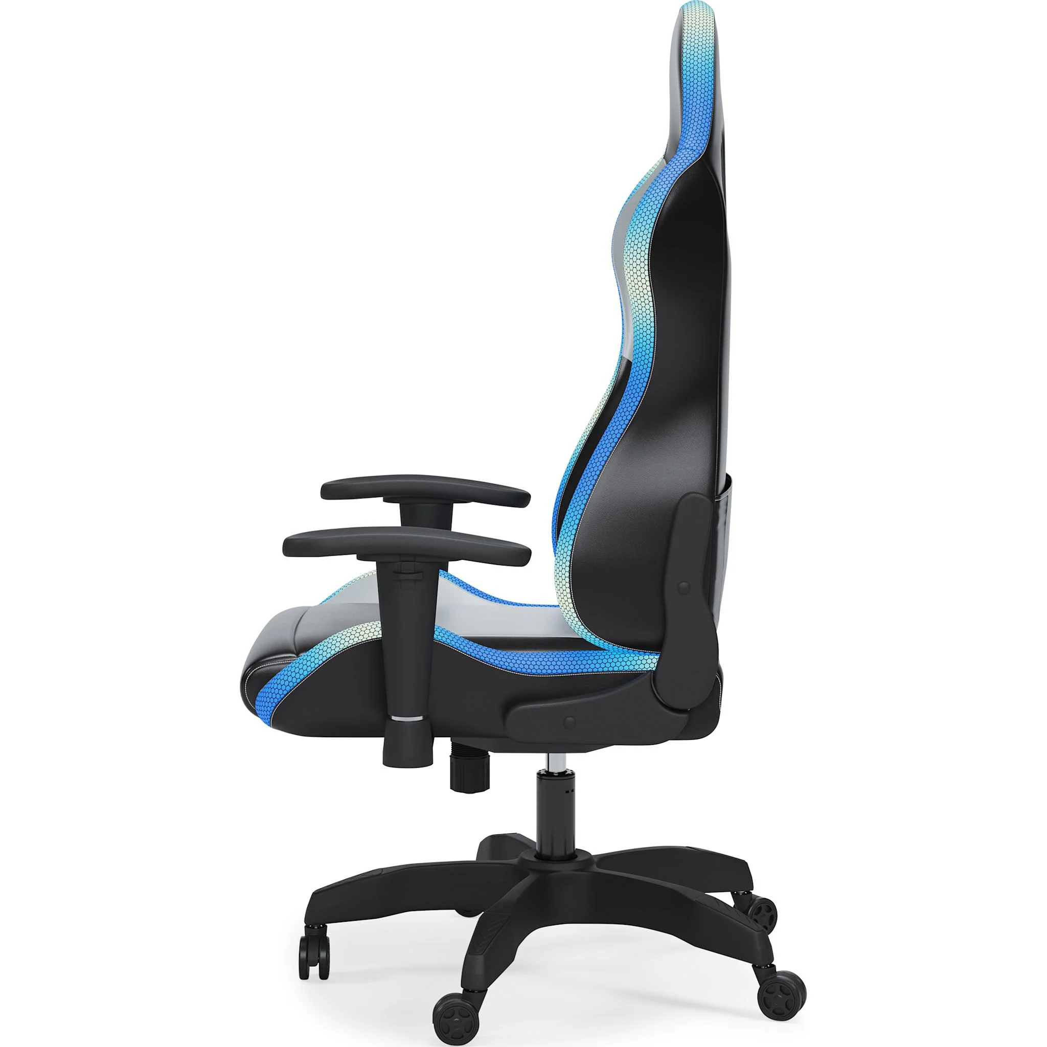 Lynxtyn Swivel Gaming Chair - Black/Gray - Image 5