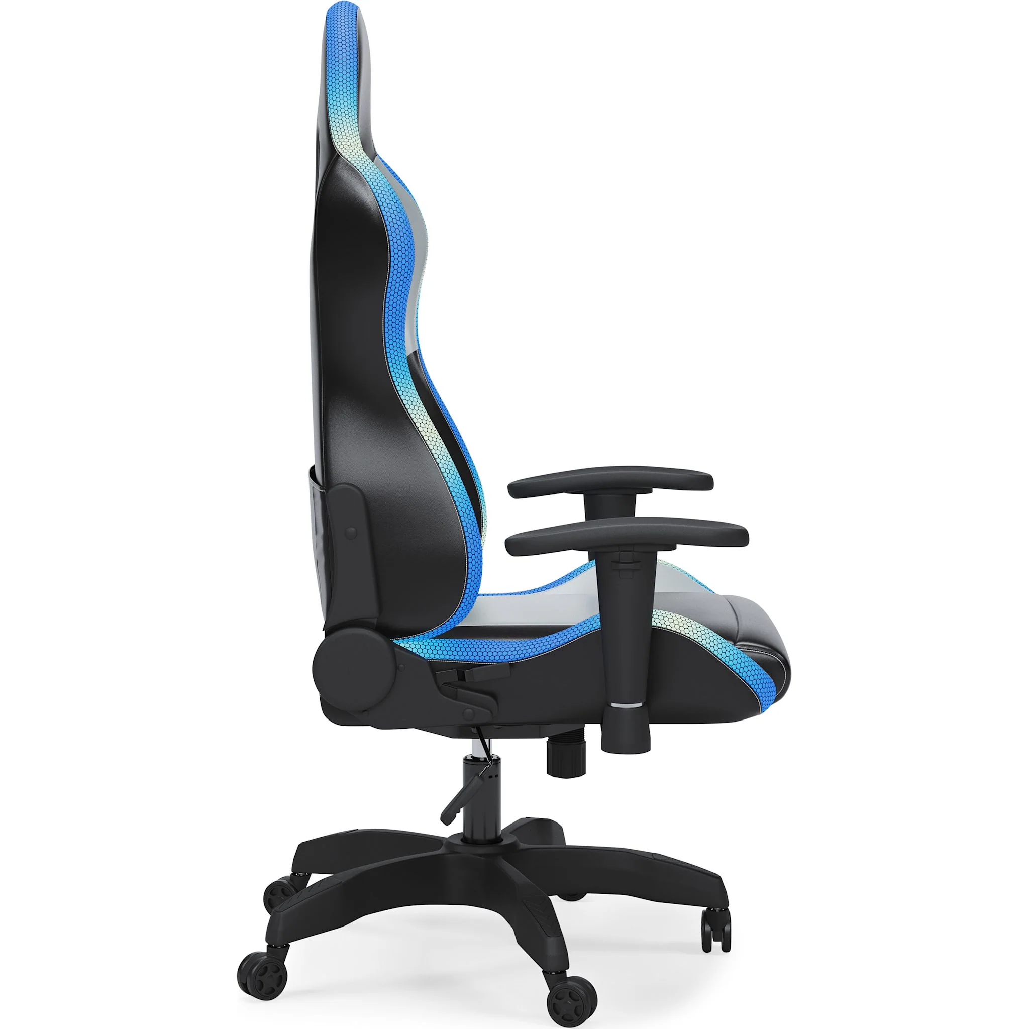 Lynxtyn Swivel Gaming Chair - Black/Gray - Image 7