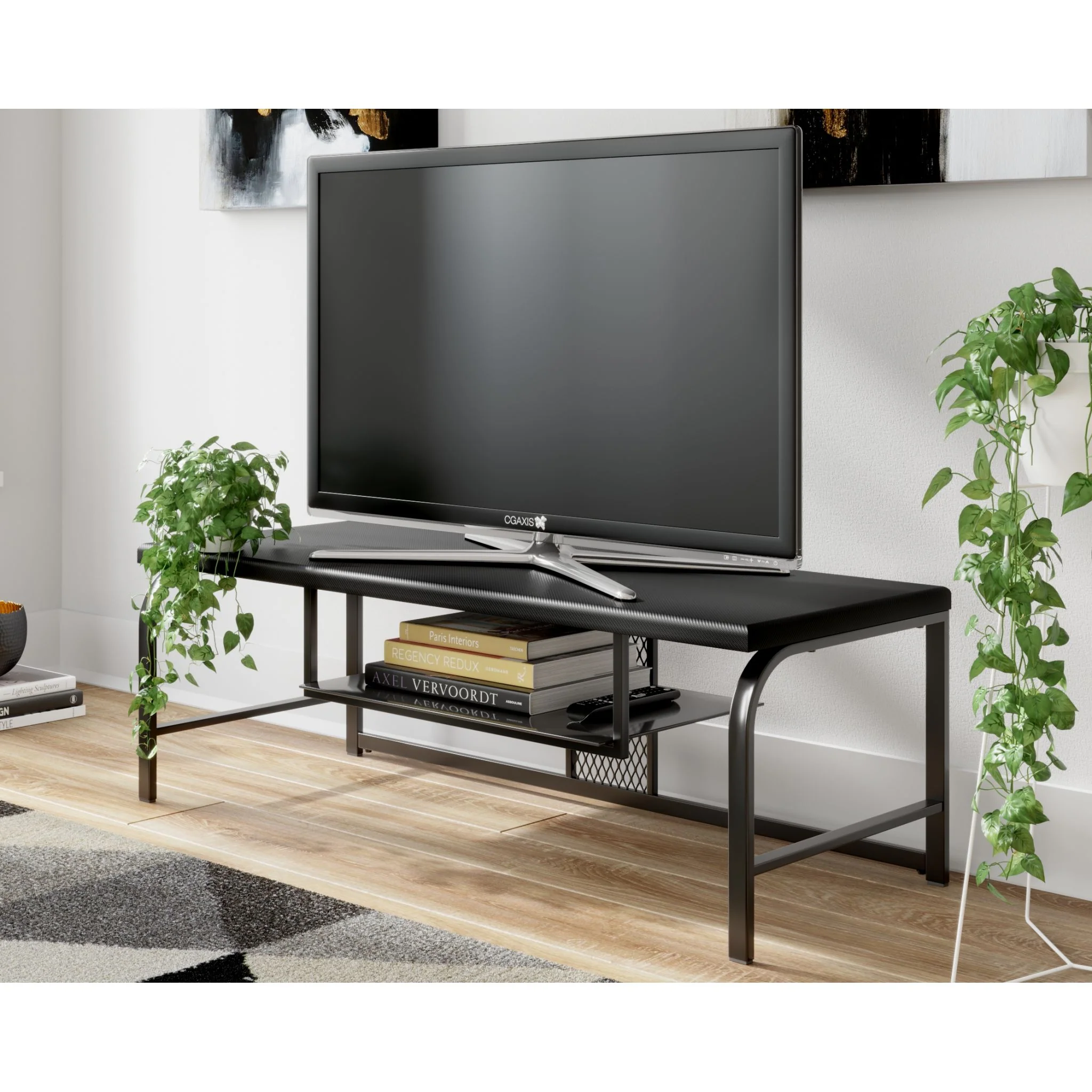 Lynxtyn TV Stand - Black - Image 2