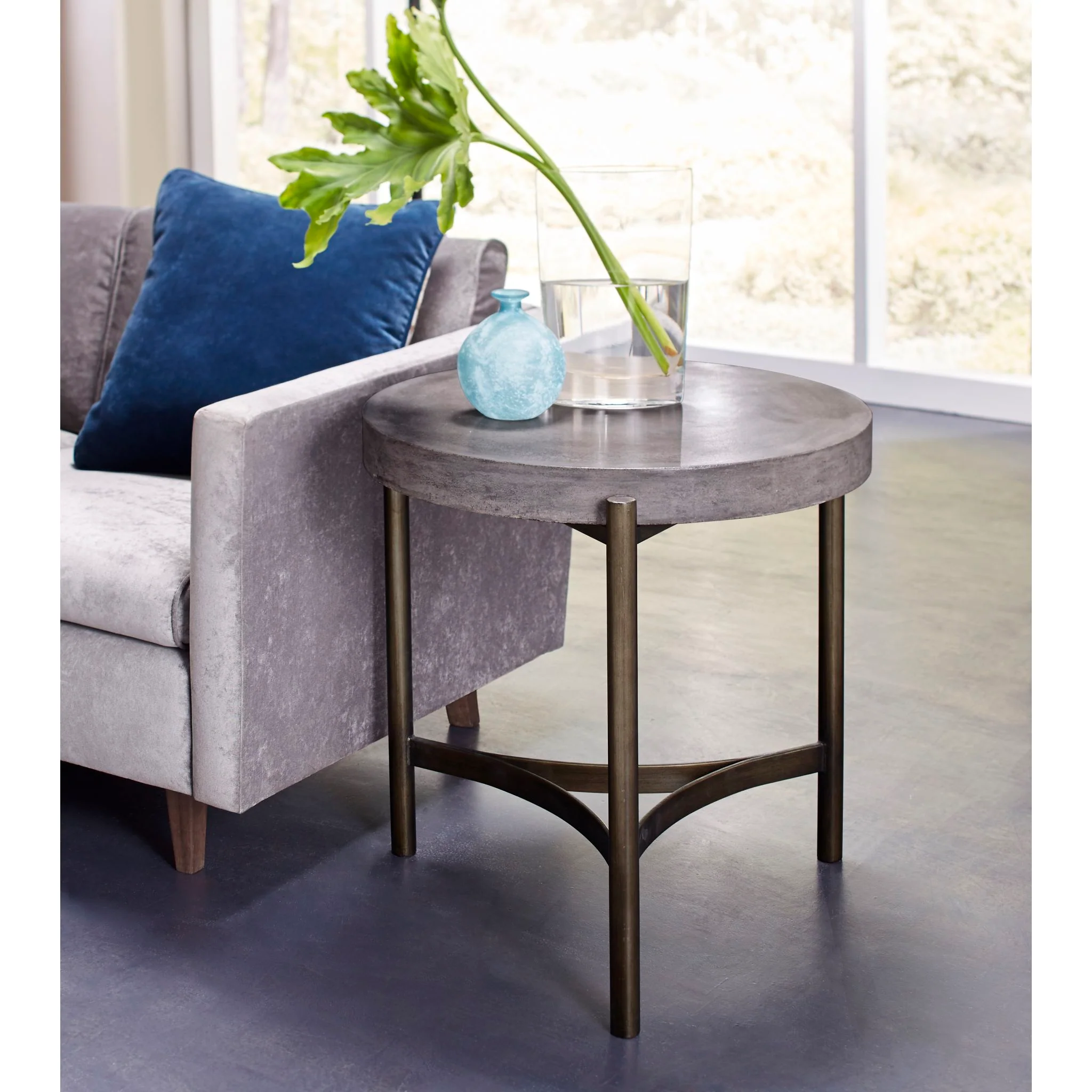 Lyon End Table - Medium Concrete - Image 4