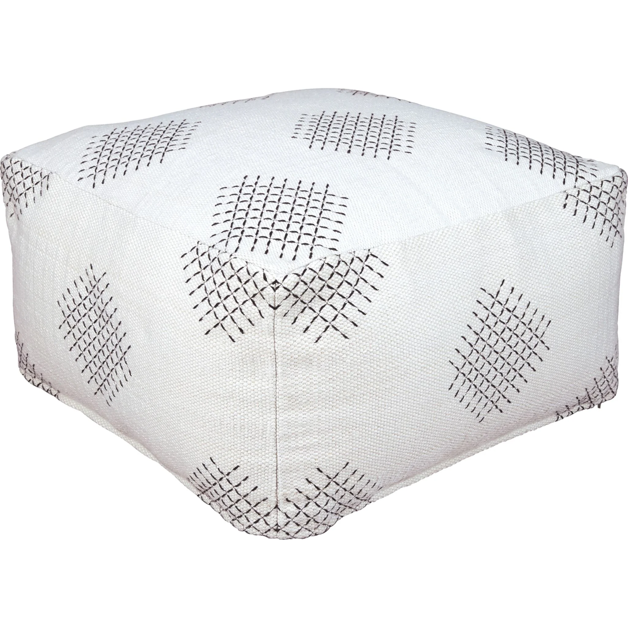 Mabyn Pouf - Ivory