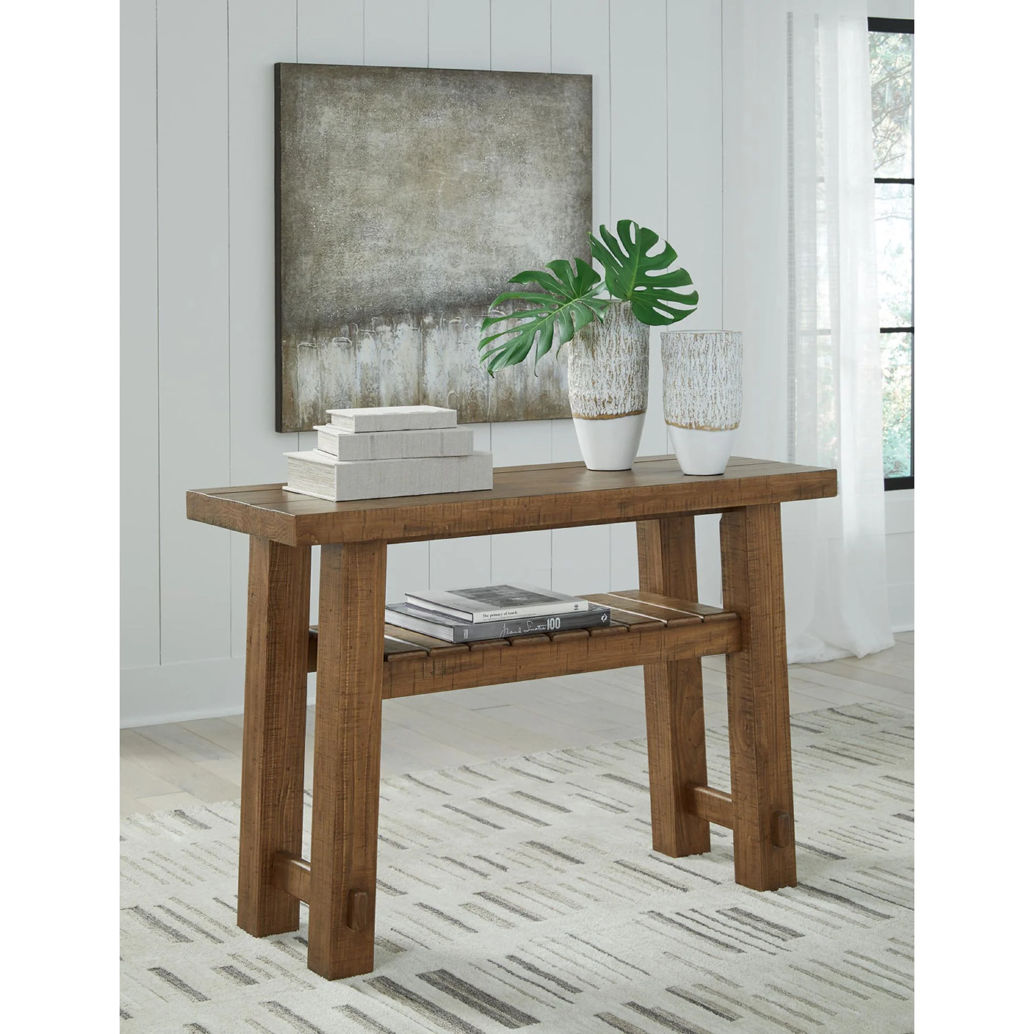 Mackifeld Sofa Table - Warm Brown - Image 17