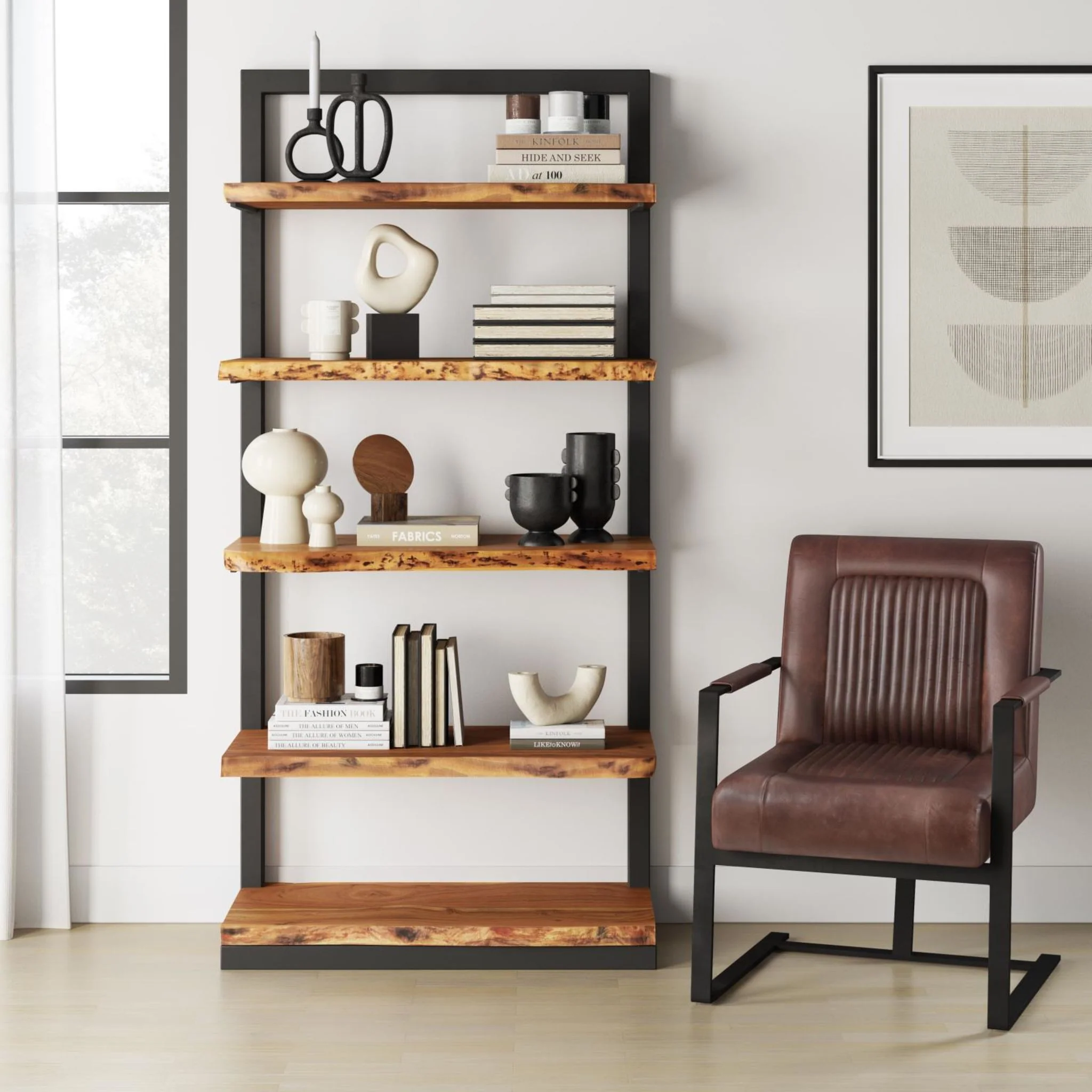 Maguire Accent Chair - Dark Sienna - Image 2