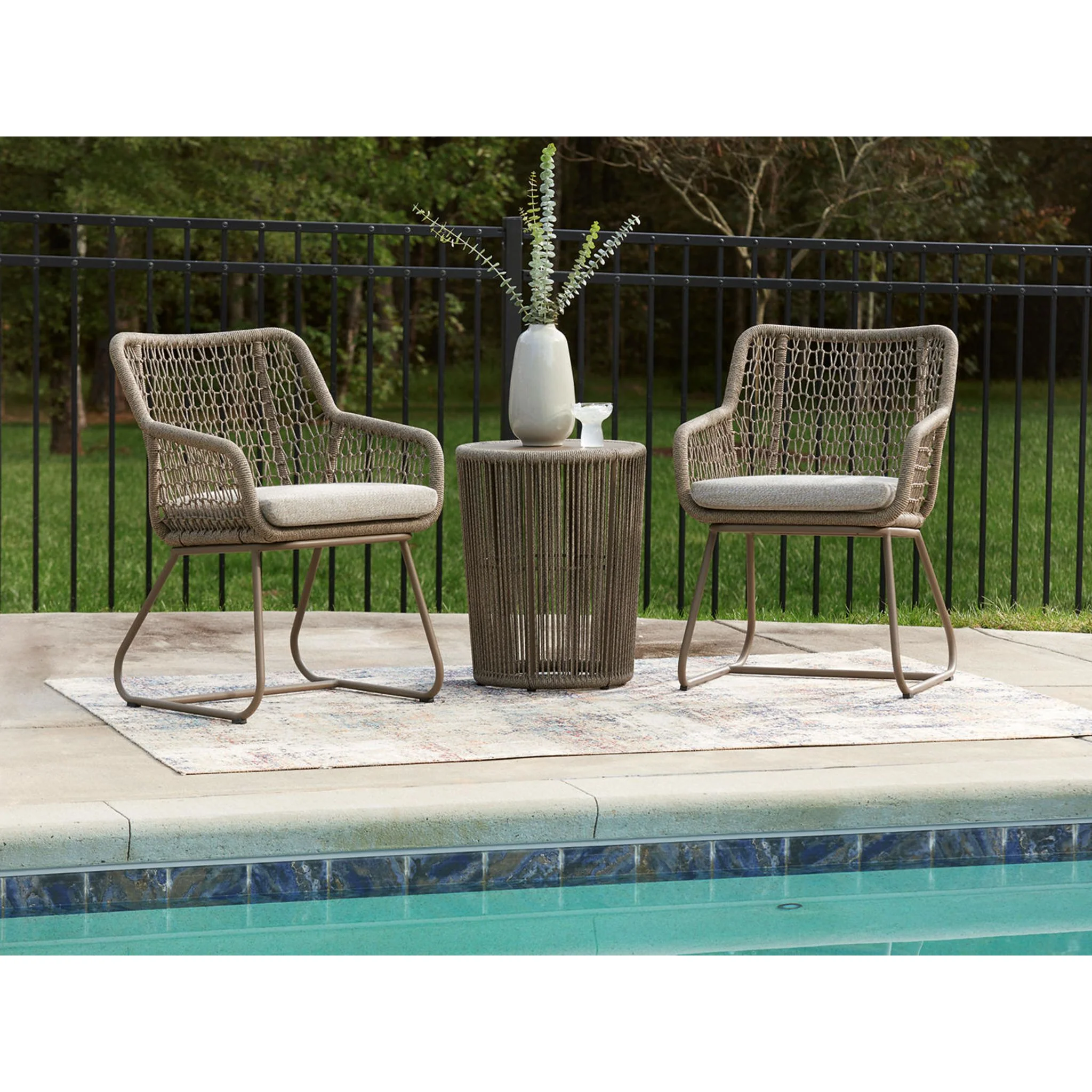 Majors Beach 3 Piece Outdoor Seating - Beige - Image 2
