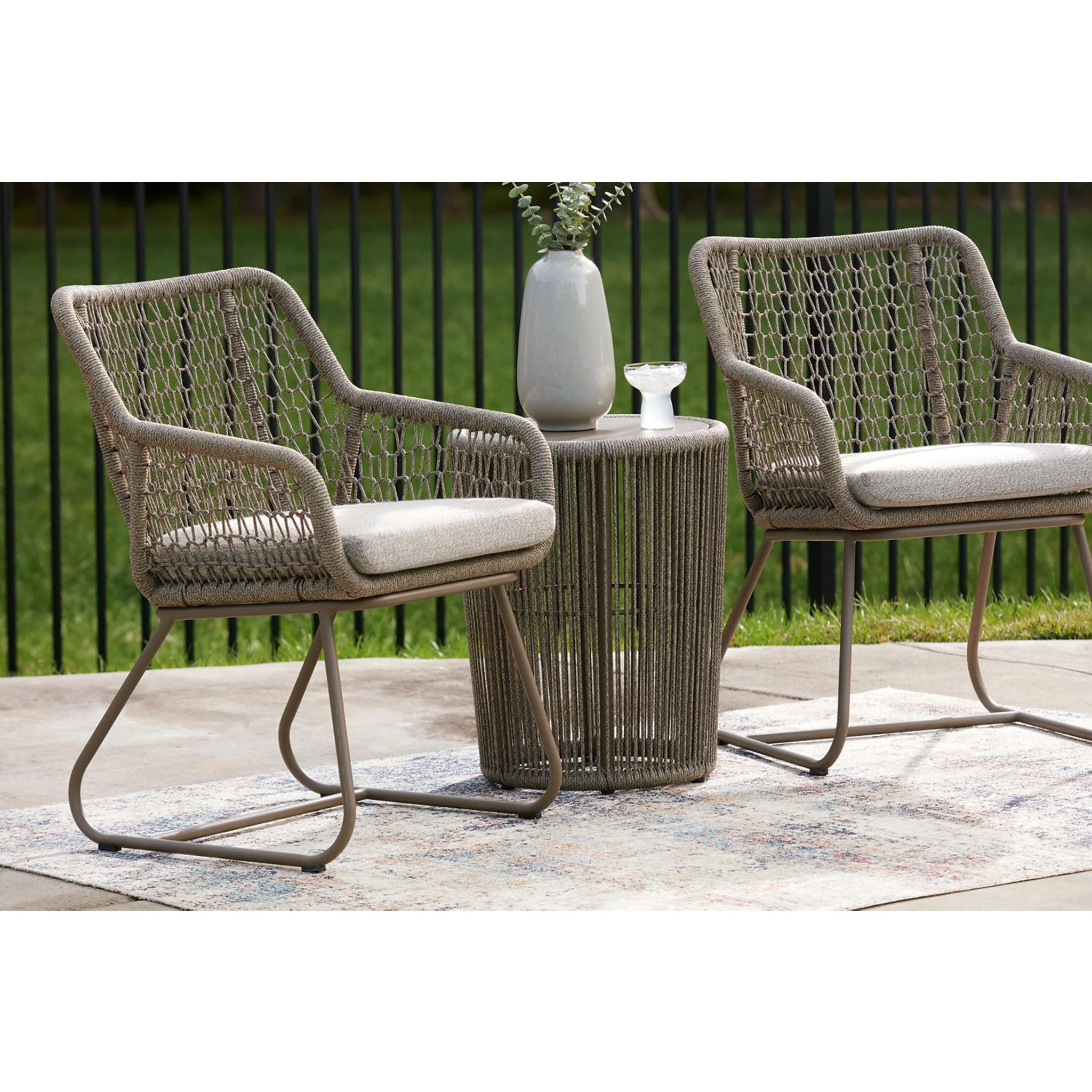 Majors Beach 3 Piece Outdoor Seating - Beige - Image 8