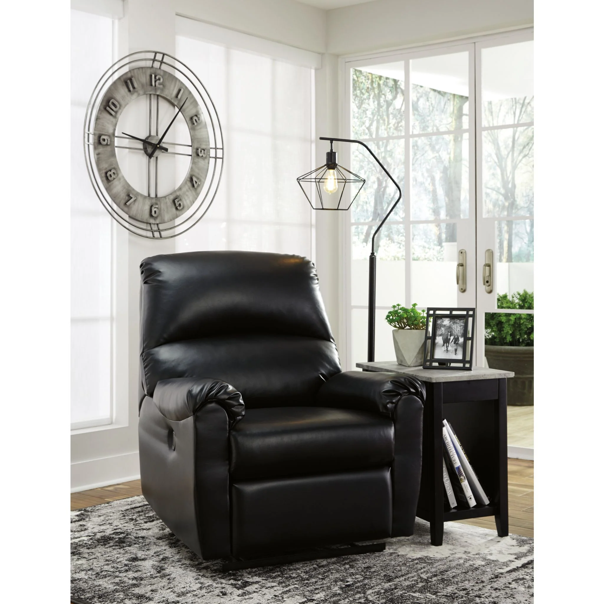 Makeika Floor Lamp - Black 62.00" - Image 5