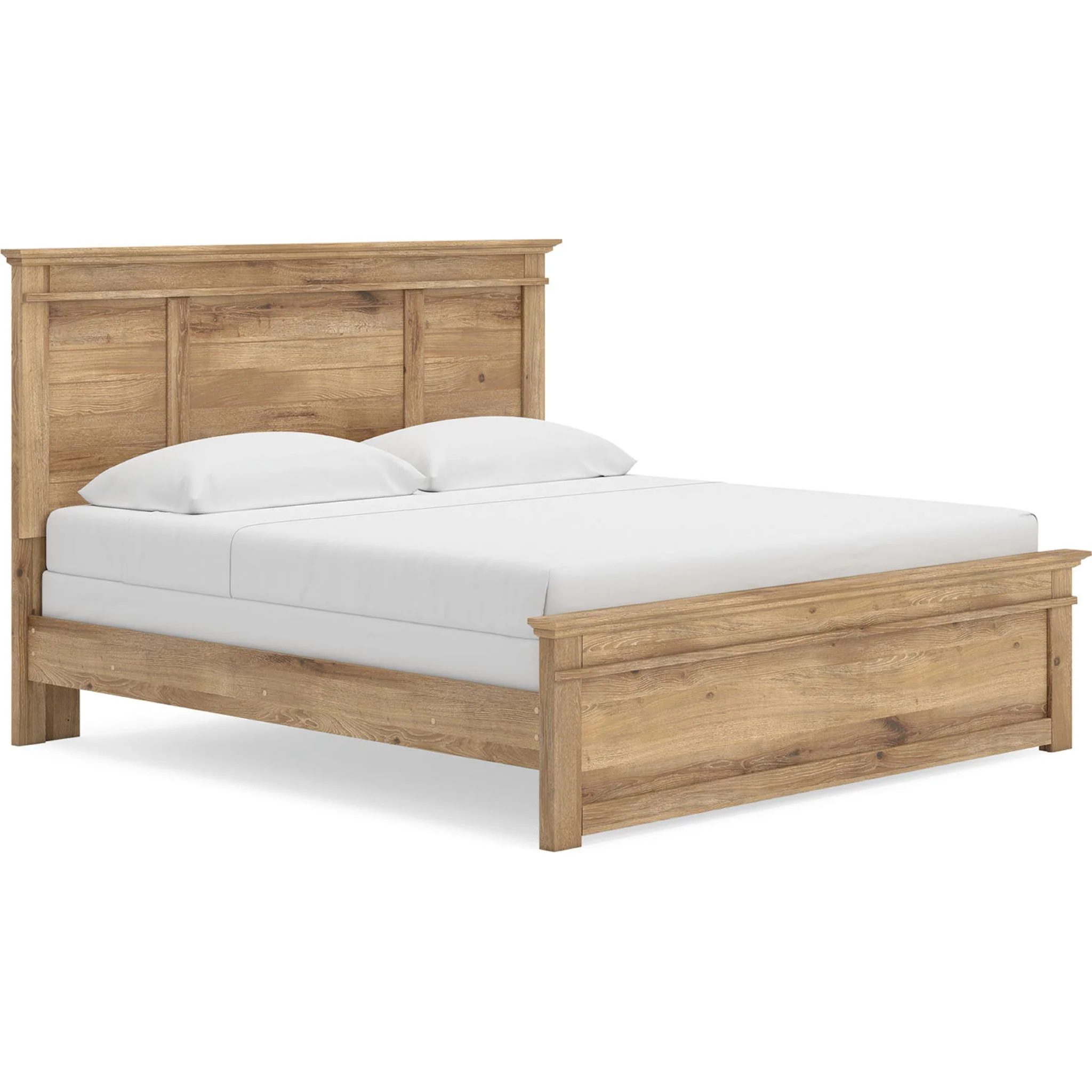 Makidern King Panel Bed - Tan