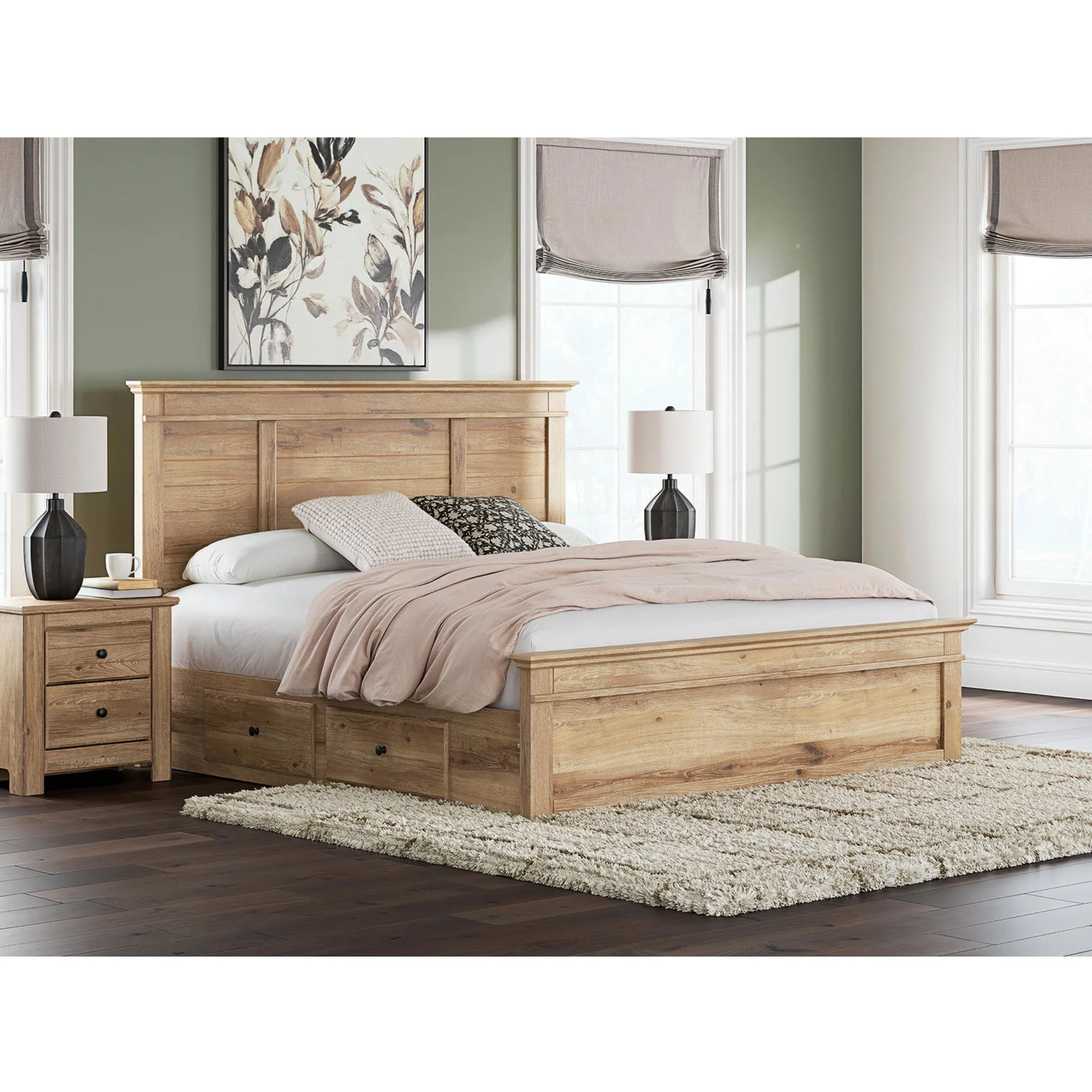 Makidern King Storage Bed - Tan - Image 2