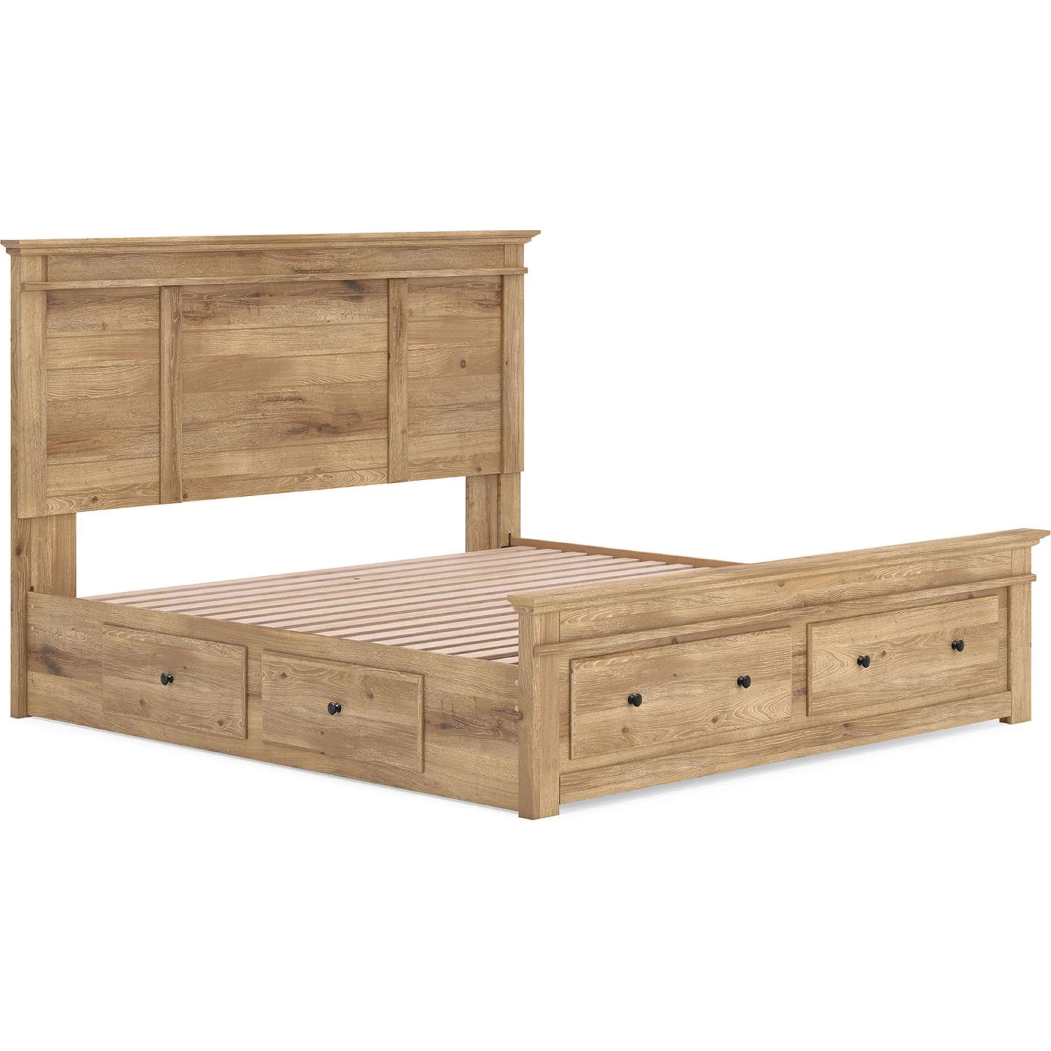Makidern King Storage Bed - Tan - Image 4