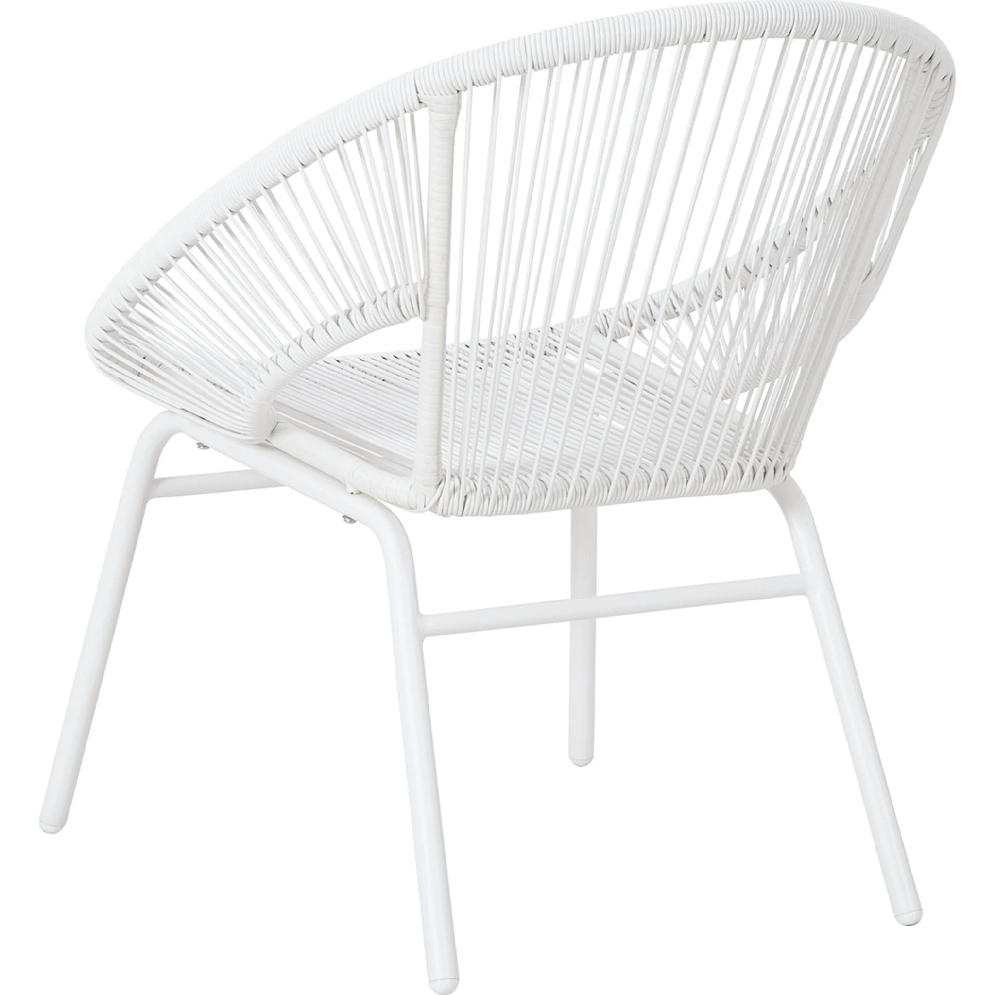 Mandarin Cape 3 Piece Outdoor Chat Set - White - Image 7