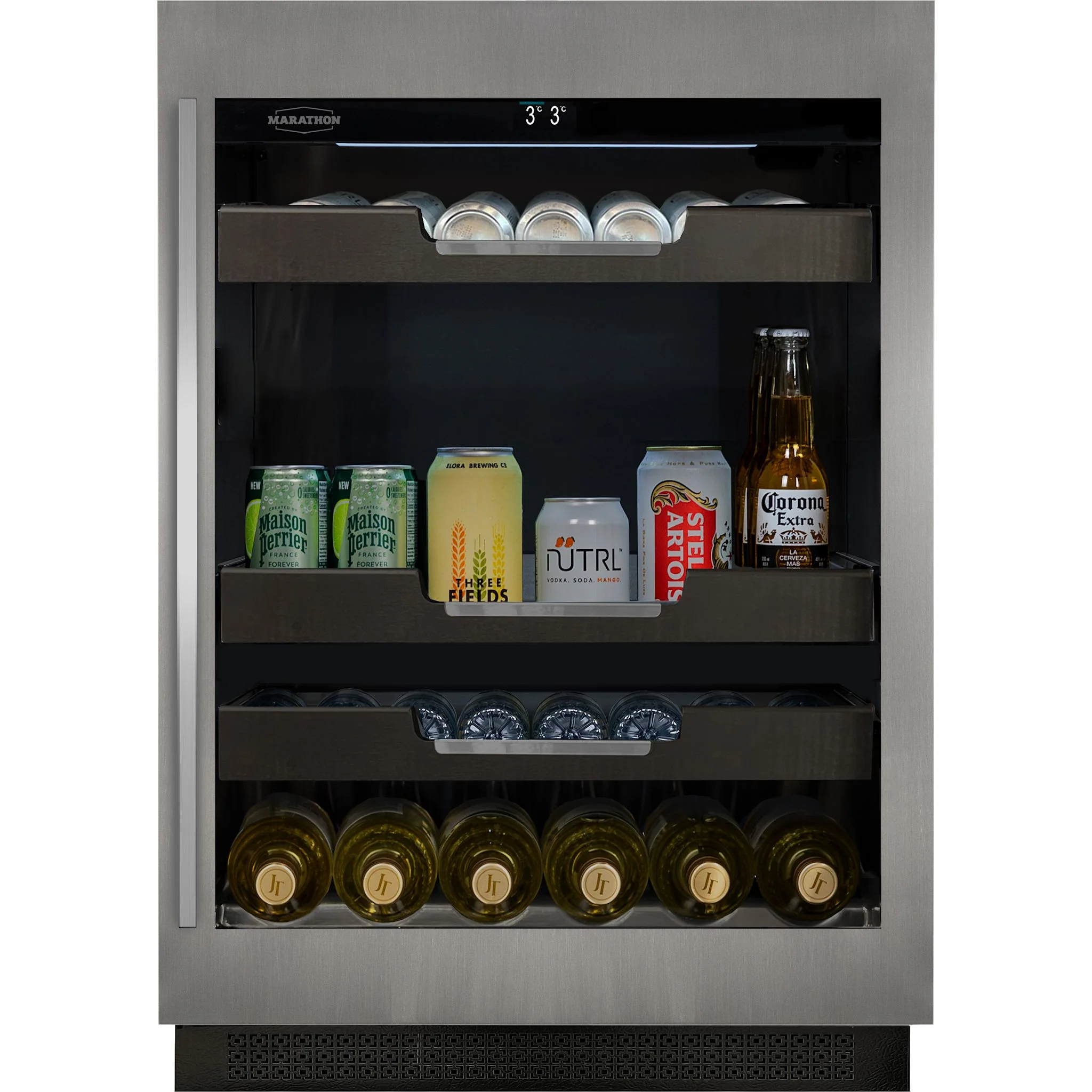 Marathon 24" Single Zone Stainless Steel Beverage Cooler - Stainless Steel (M4-100SS) - Image 2