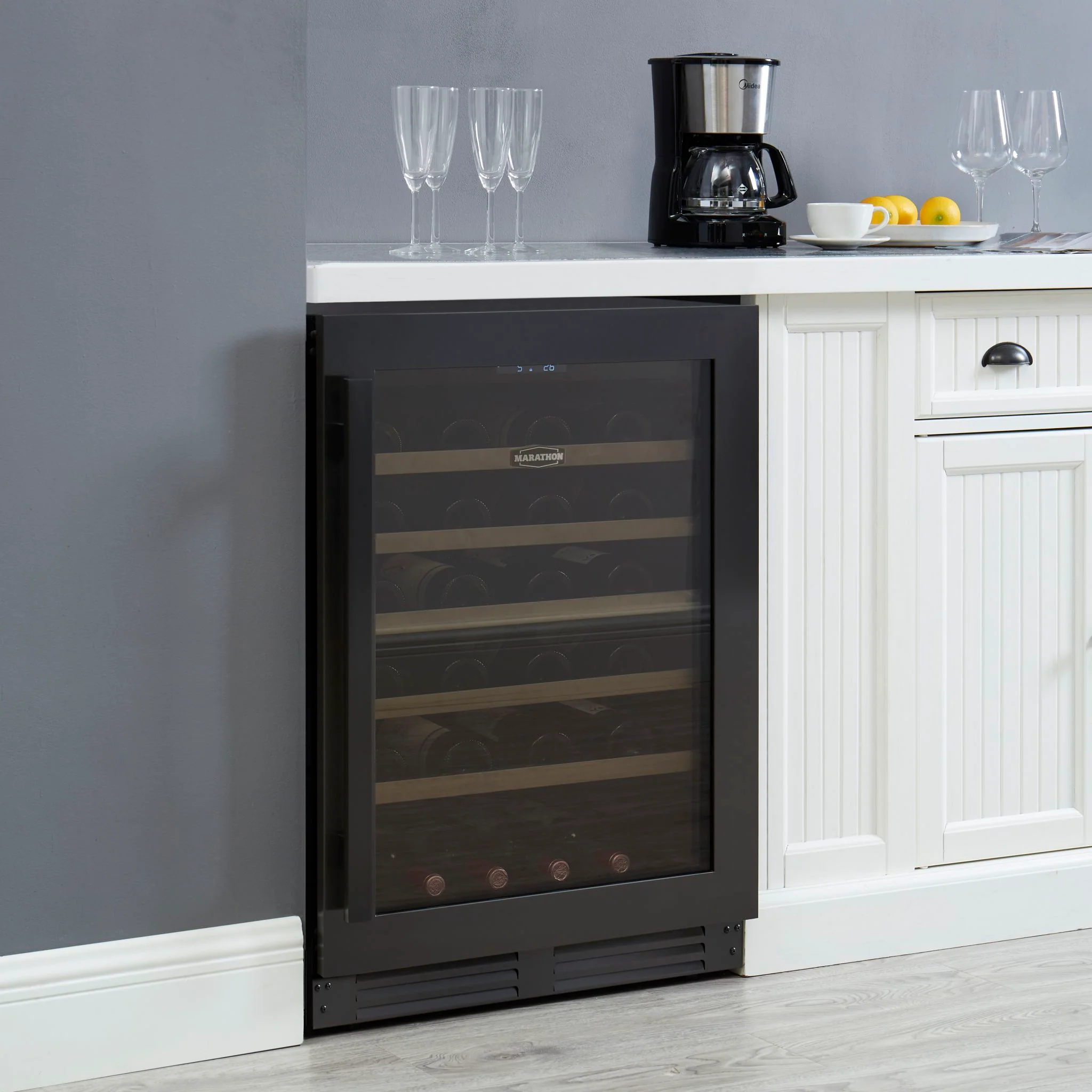 Marathon Beverage Cooler (MBWC56-BLS) - Black Steel - Image 8
