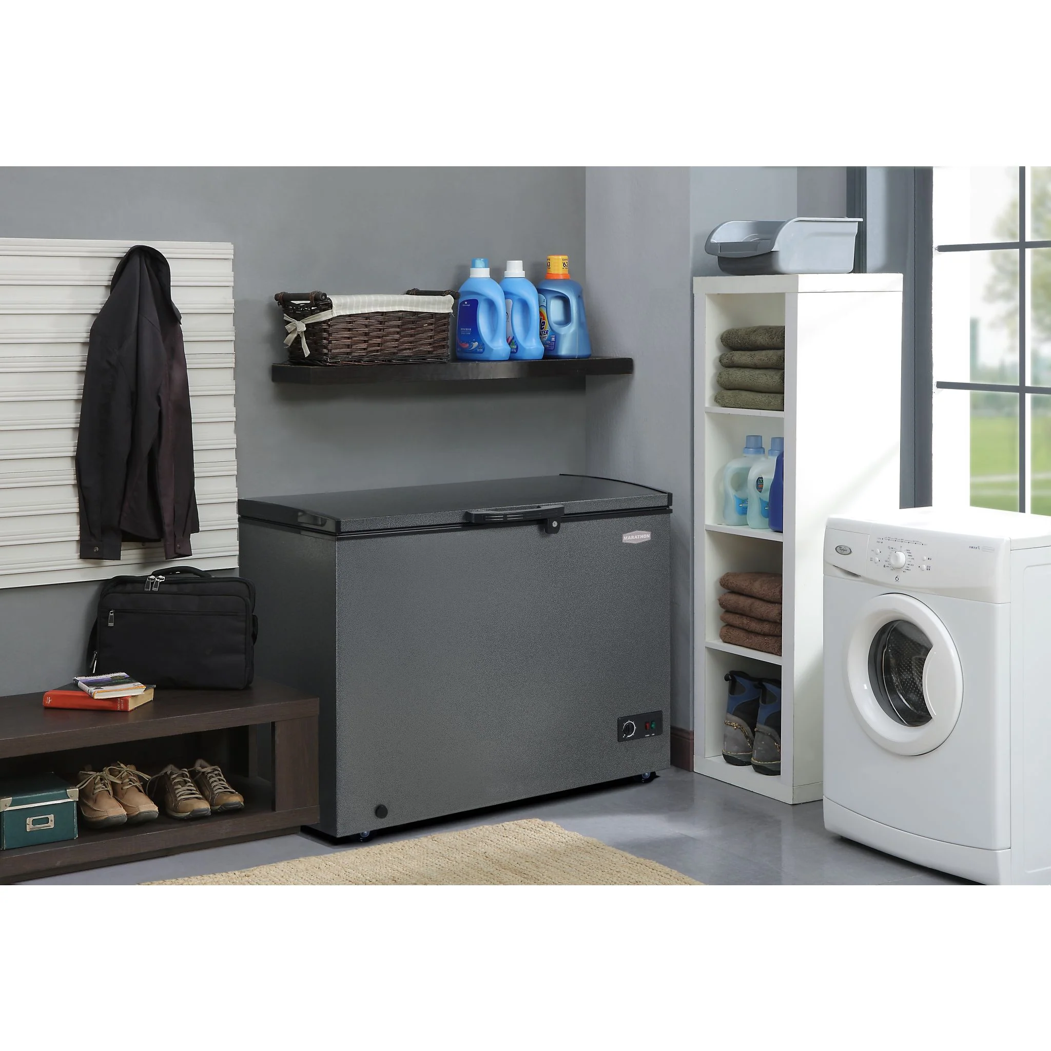 Marathon Chest Freezer (MCF106GRD-1) - Granite - Image 3