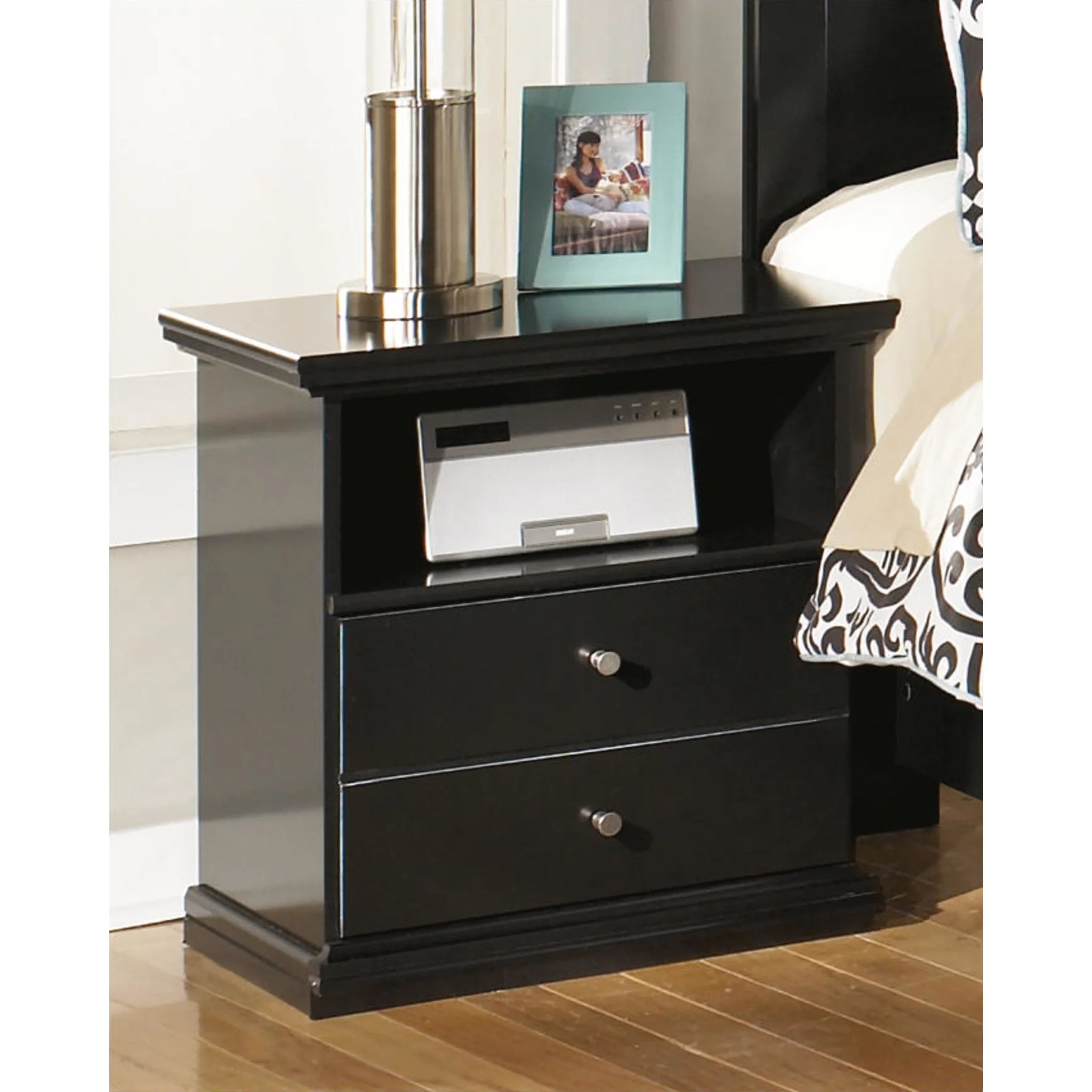 Maribel 6 Piece Panel Bedroom - Black - Image 20