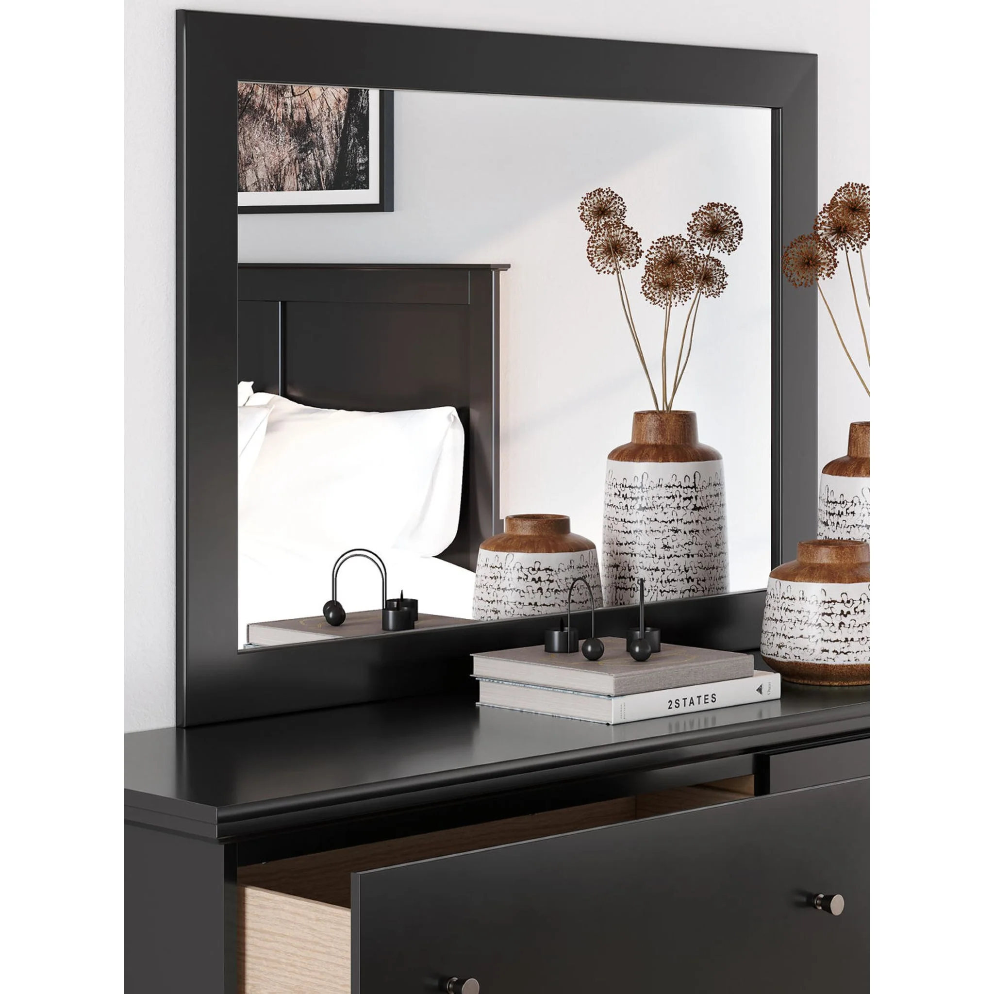 Maribel 6 Piece Panel Bedroom - Black - Image 7