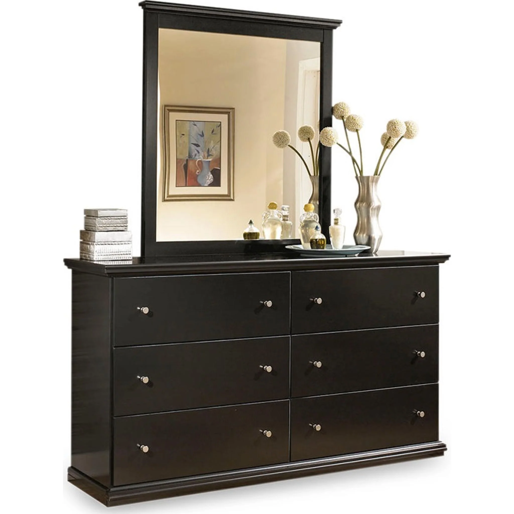 Maribel Dresser and Mirror - Black