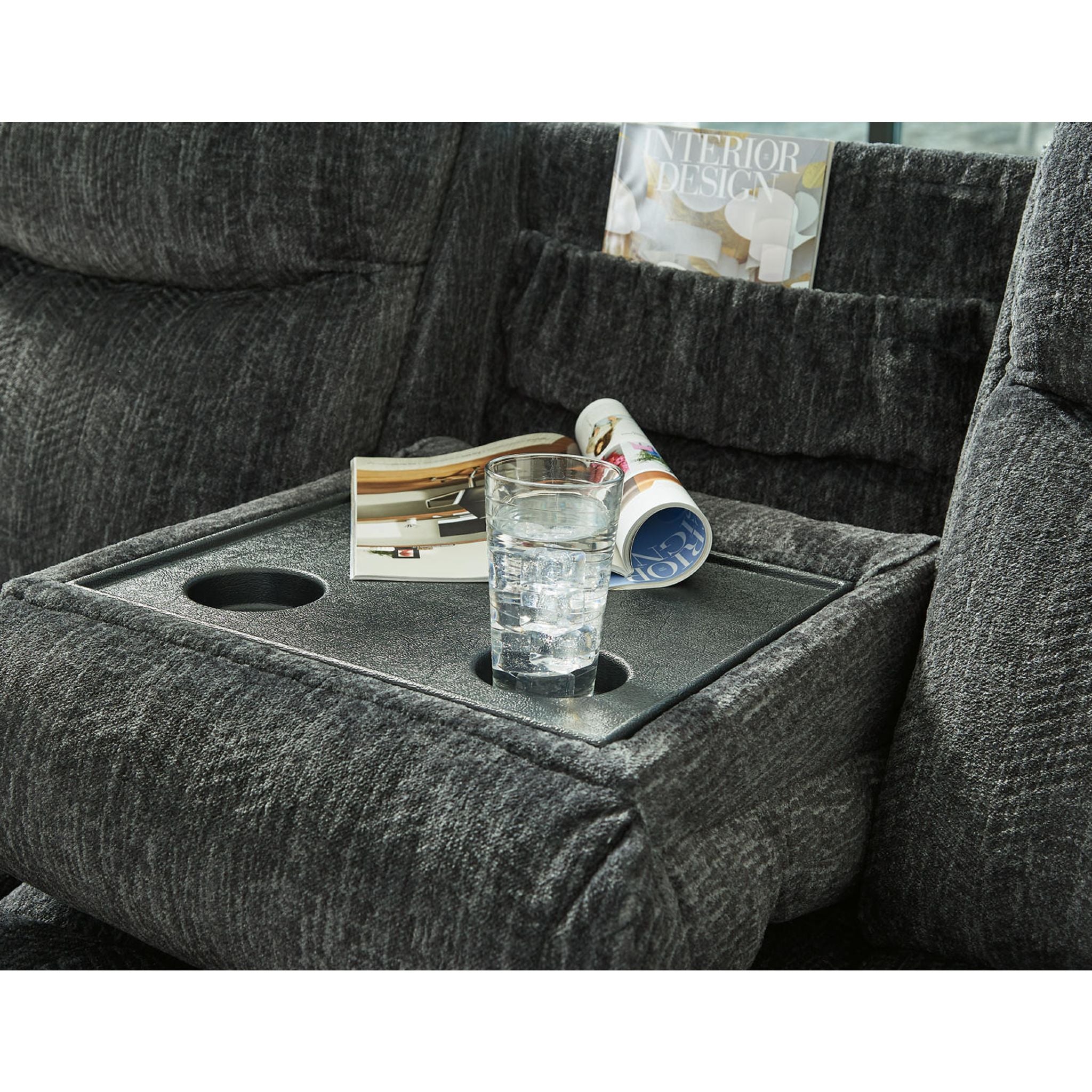 Martinglenn Power Reclining Sofa - Ebony - Image 2