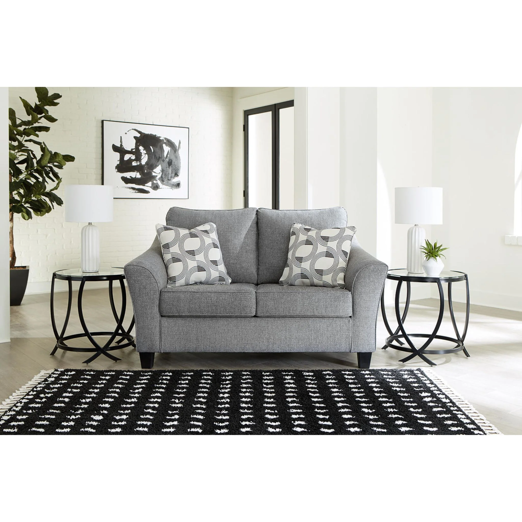 Mathonia Loveseat - Smoke - Image 2