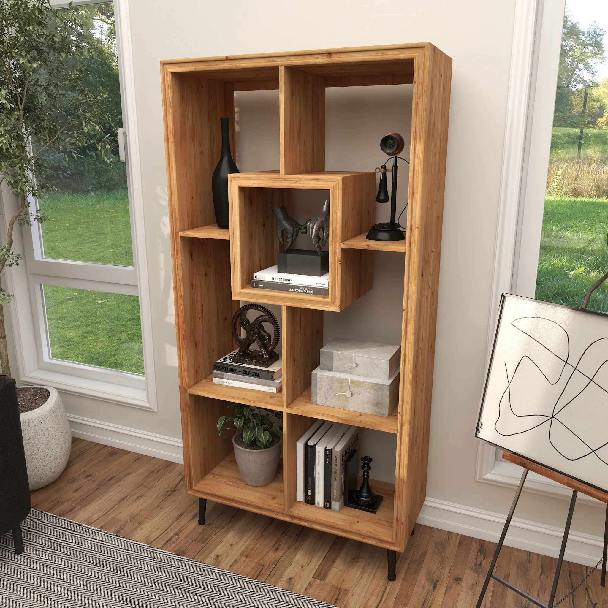 Maya Shelving Unit - Brown - Image 14