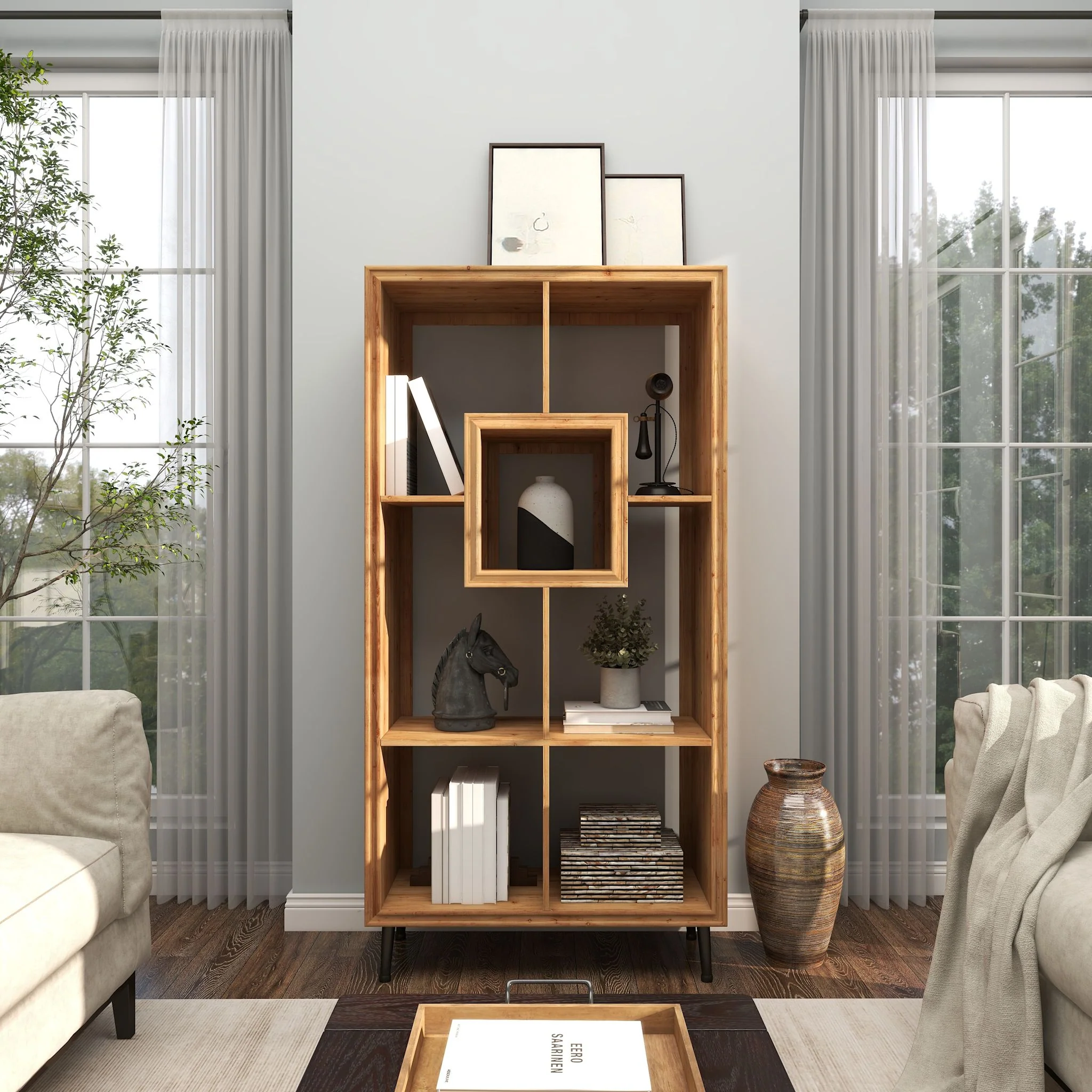 Maya Shelving Unit - Brown - Image 17