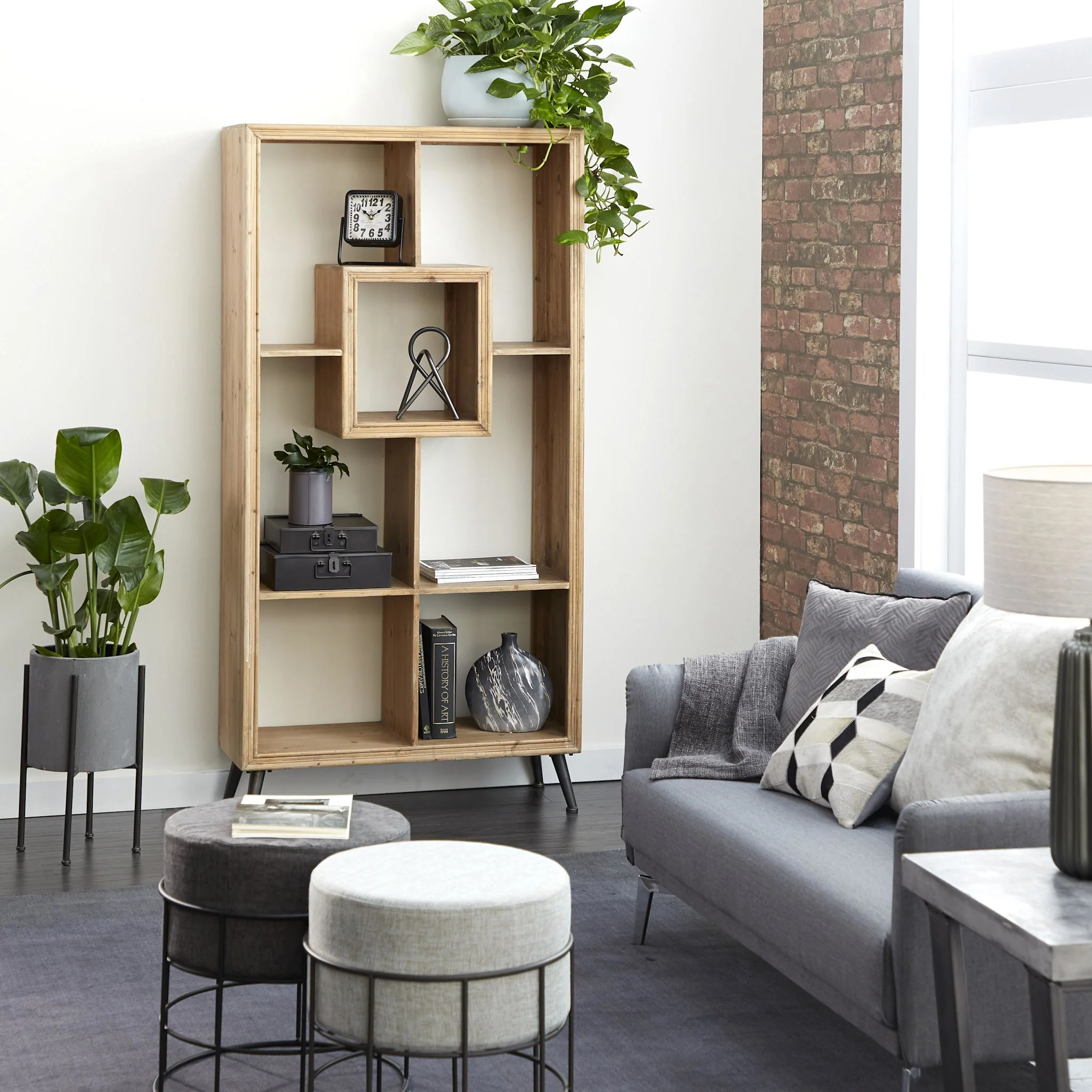 Maya Shelving Unit - Brown - Image 2
