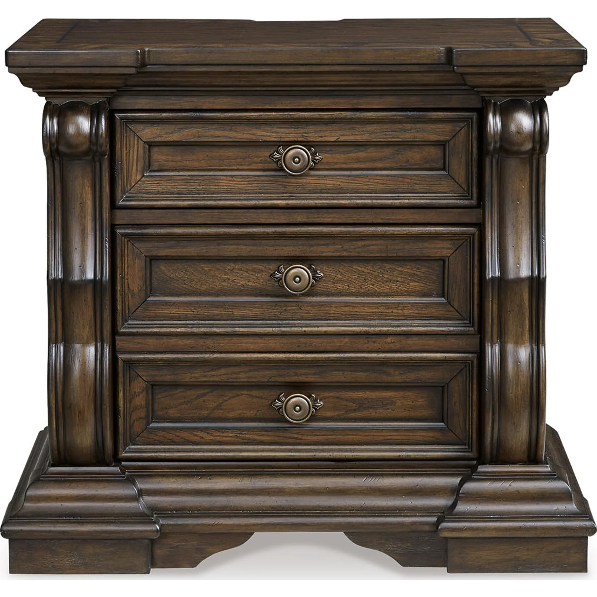 Maylee 6 Piece Panel Bedroom - Dark Brown - Image 32