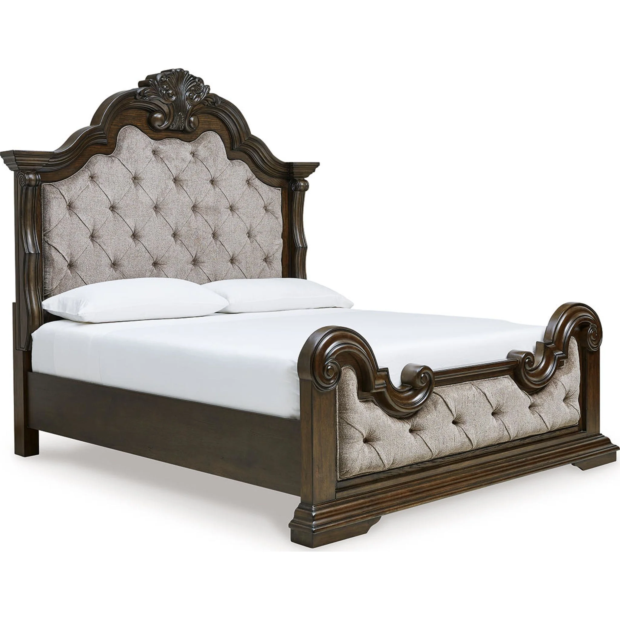 Maylee 6 Piece Panel Bedroom - Dark Brown - Image 6