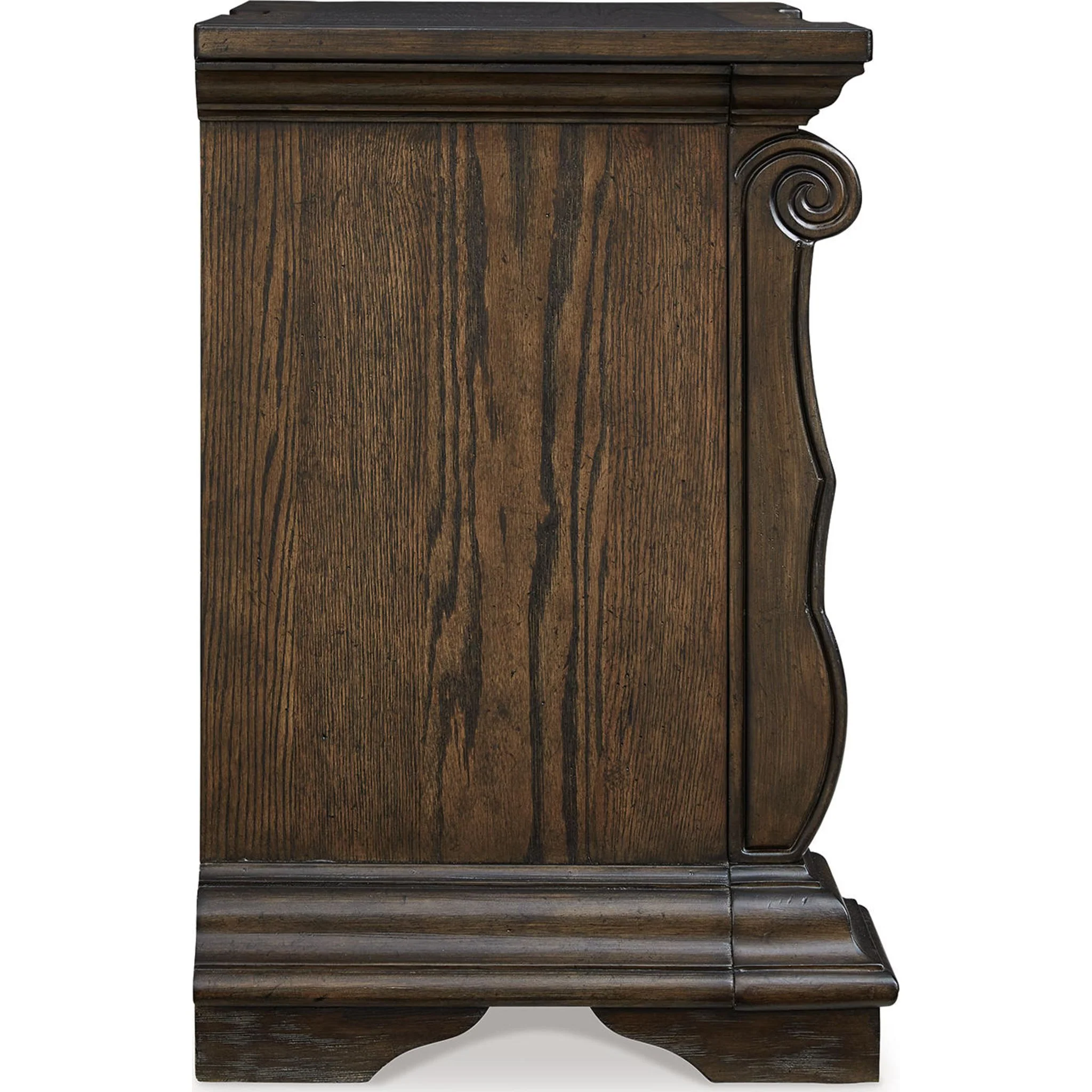 Maylee 6 Piece Queen Canopy Bedroom - Dark Brown - Image 13
