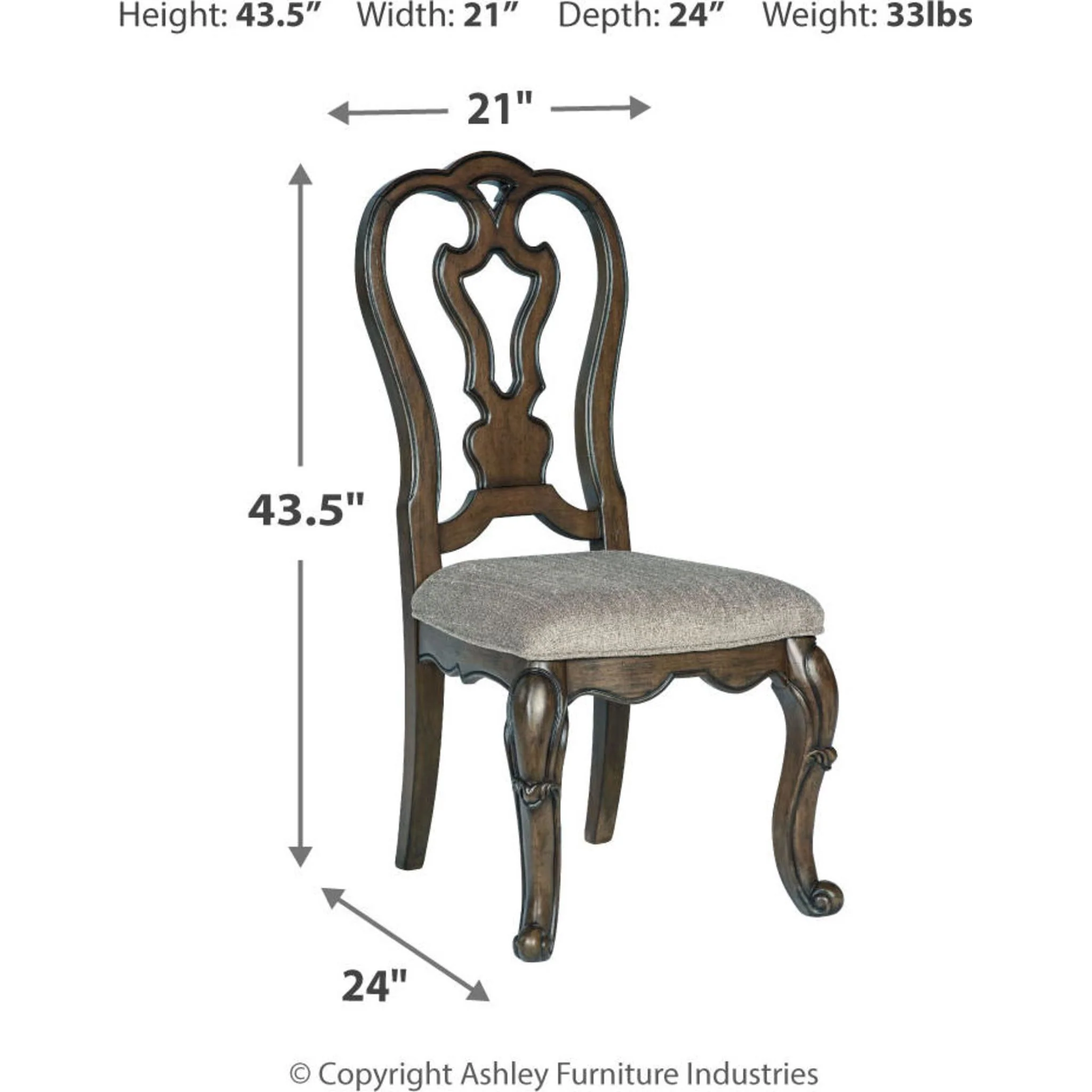Maylee Dining Chair - Dark Brown - (D947-01) - Image 11