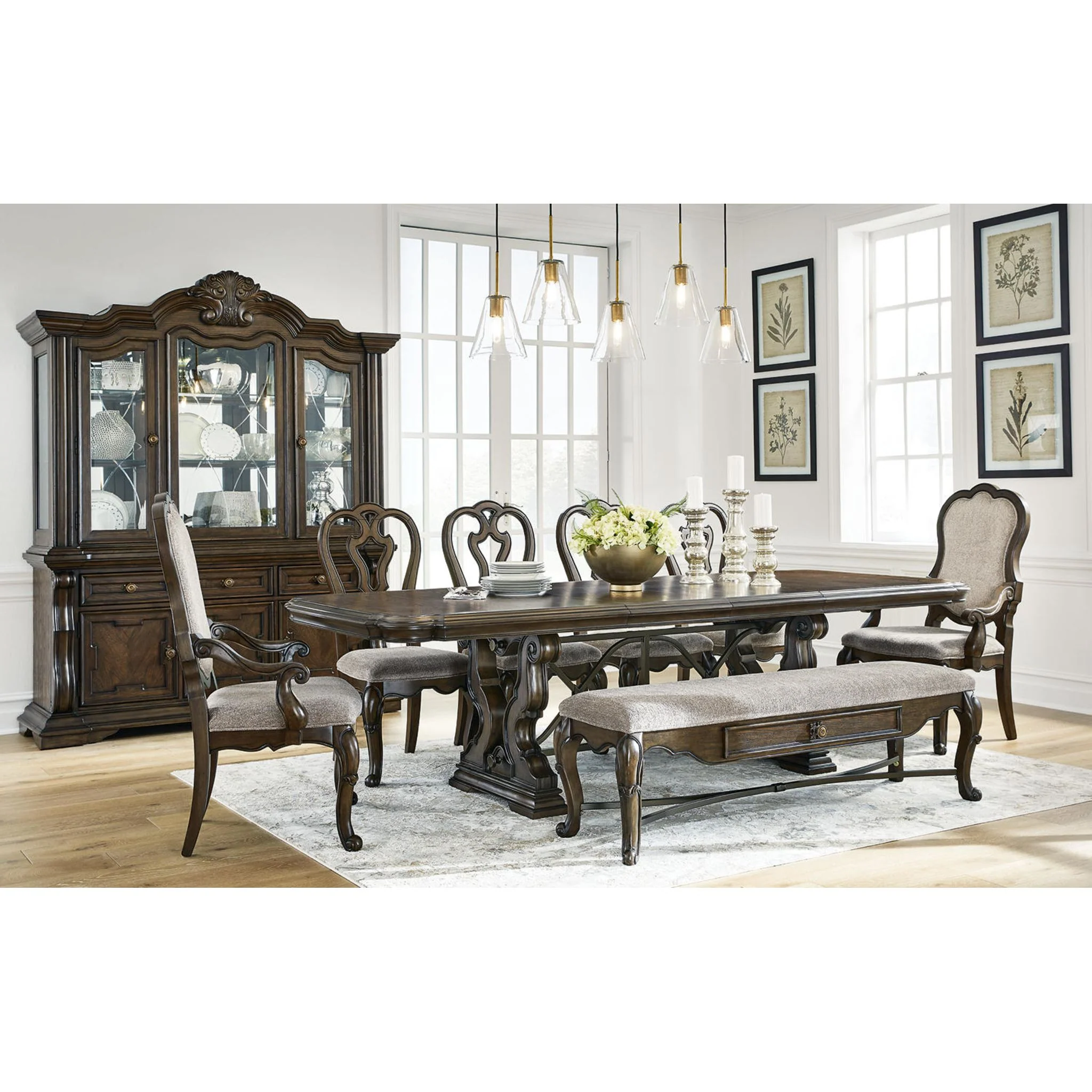 Maylee Dining Extension Table - Dark Brown - (D947D5) - Image 13