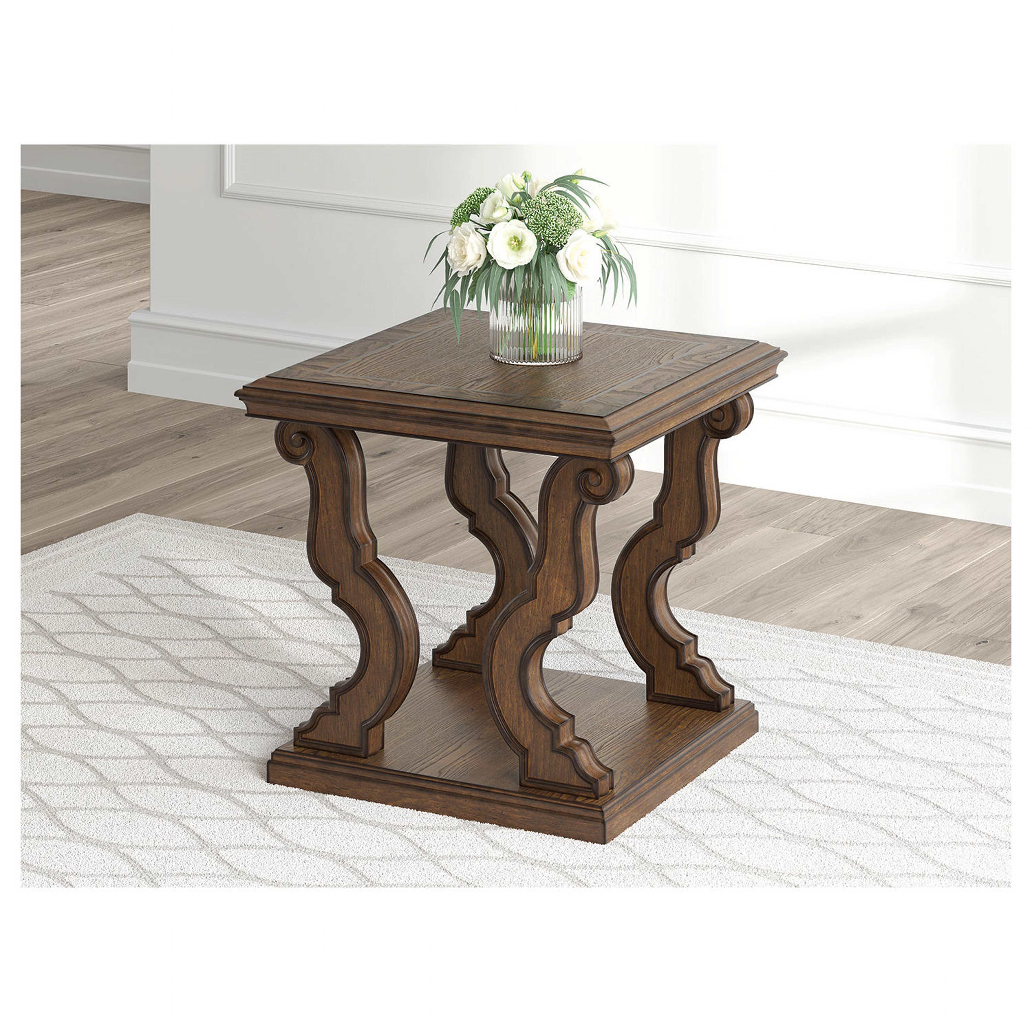 Maylee End Table - Dark Brown - Image 2