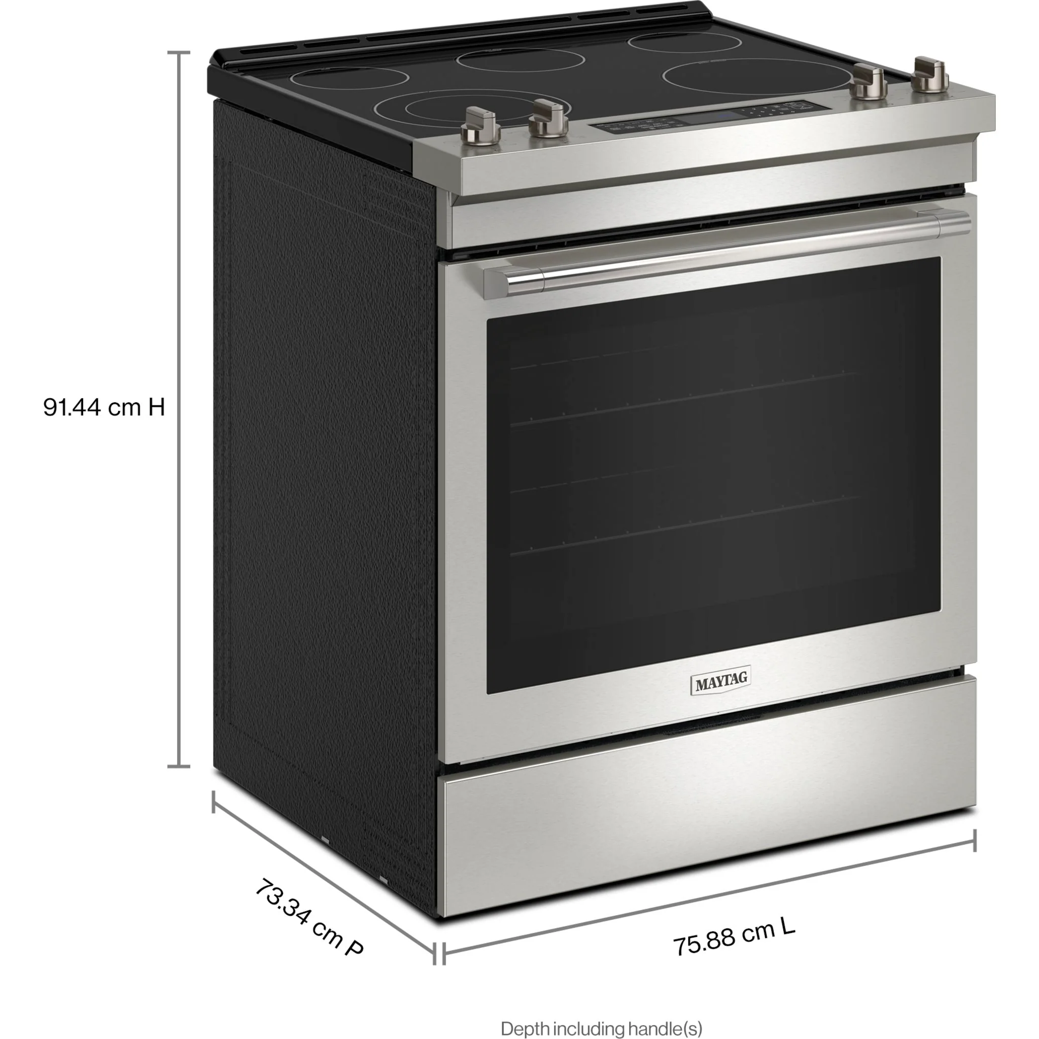 Maytag 30" Wide Slide-In Electric Range With Air Fry - 6.4 cu.ft. - Fingerprint Resistant Stainless Steel (YMES8800PZ) - Image 4