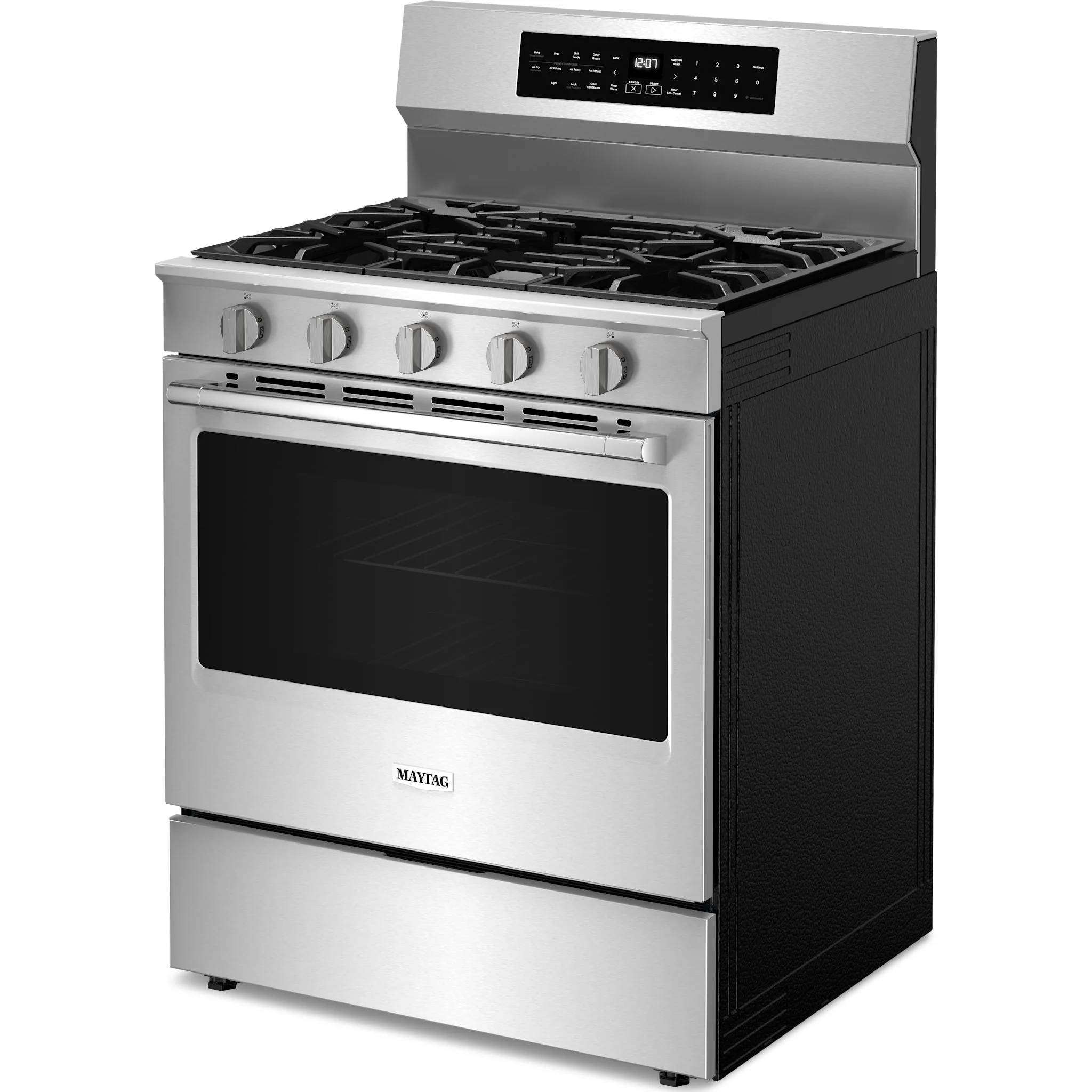 Maytag 30-Inch True Convection Gas Range With Grill Mode - 5.0 Cu. Ft. -Fingerprint Resistant Stainless Steel (MFGS8030RZ) - Image 2