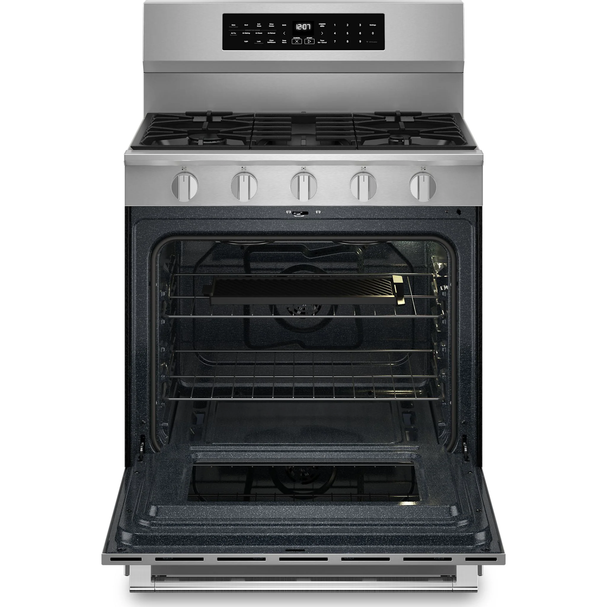 Maytag 30-Inch True Convection Gas Range With Grill Mode - 5.0 Cu. Ft. -Fingerprint Resistant Stainless Steel (MFGS8030RZ) - Image 5